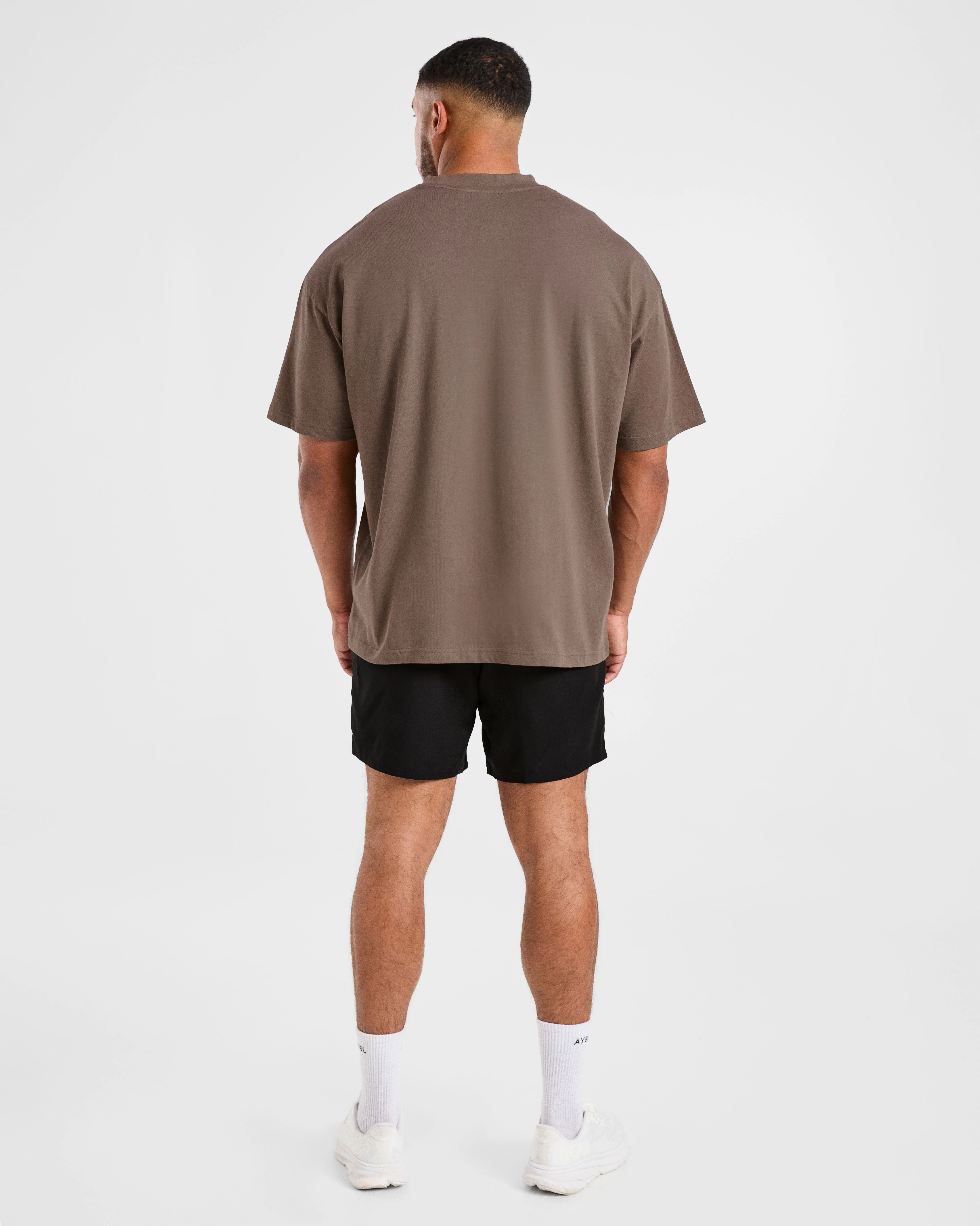 Elite Oversized T Shirt- Umber Brown - Image 4