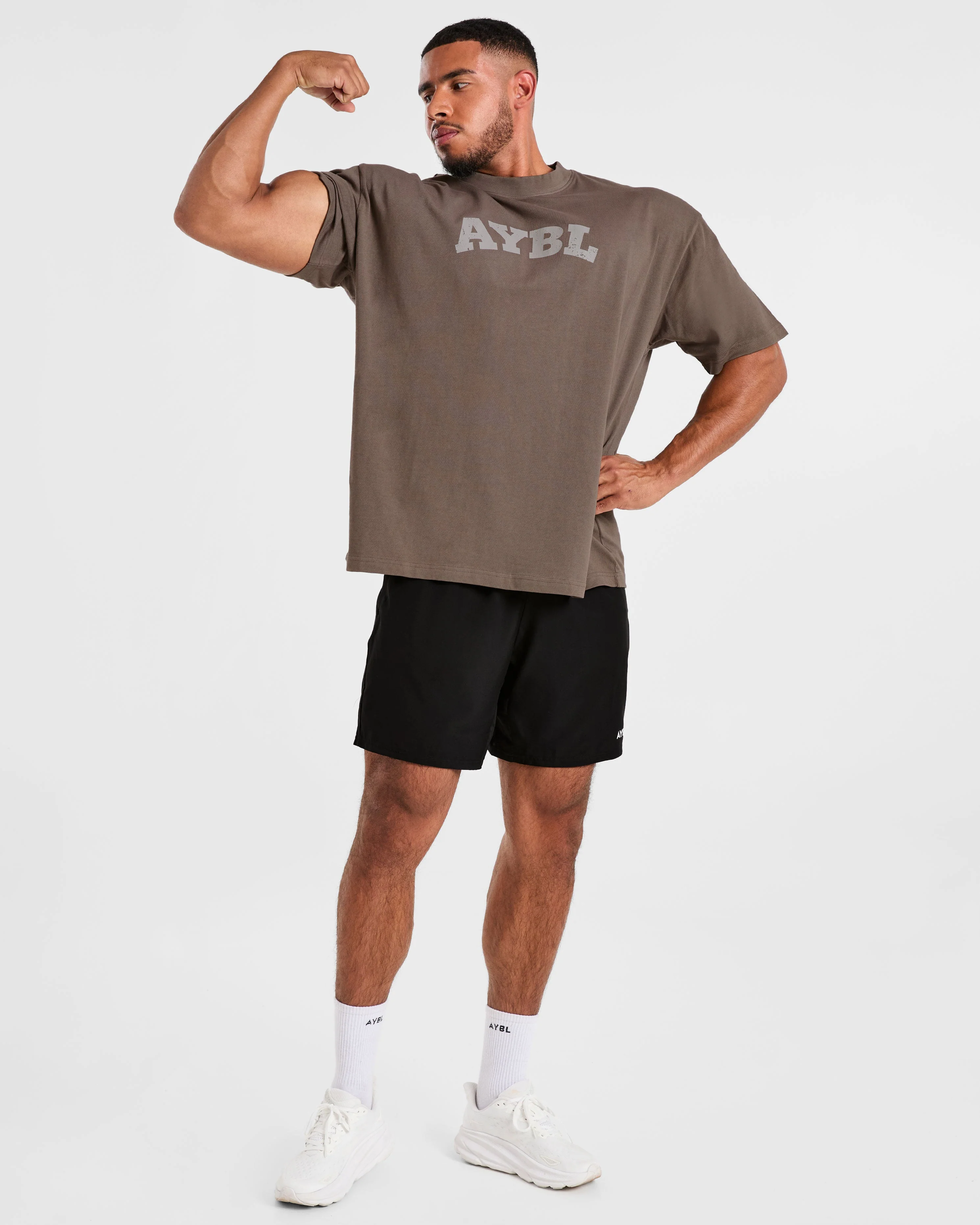 Elite Oversized T Shirt- Umber Brown - Image 8