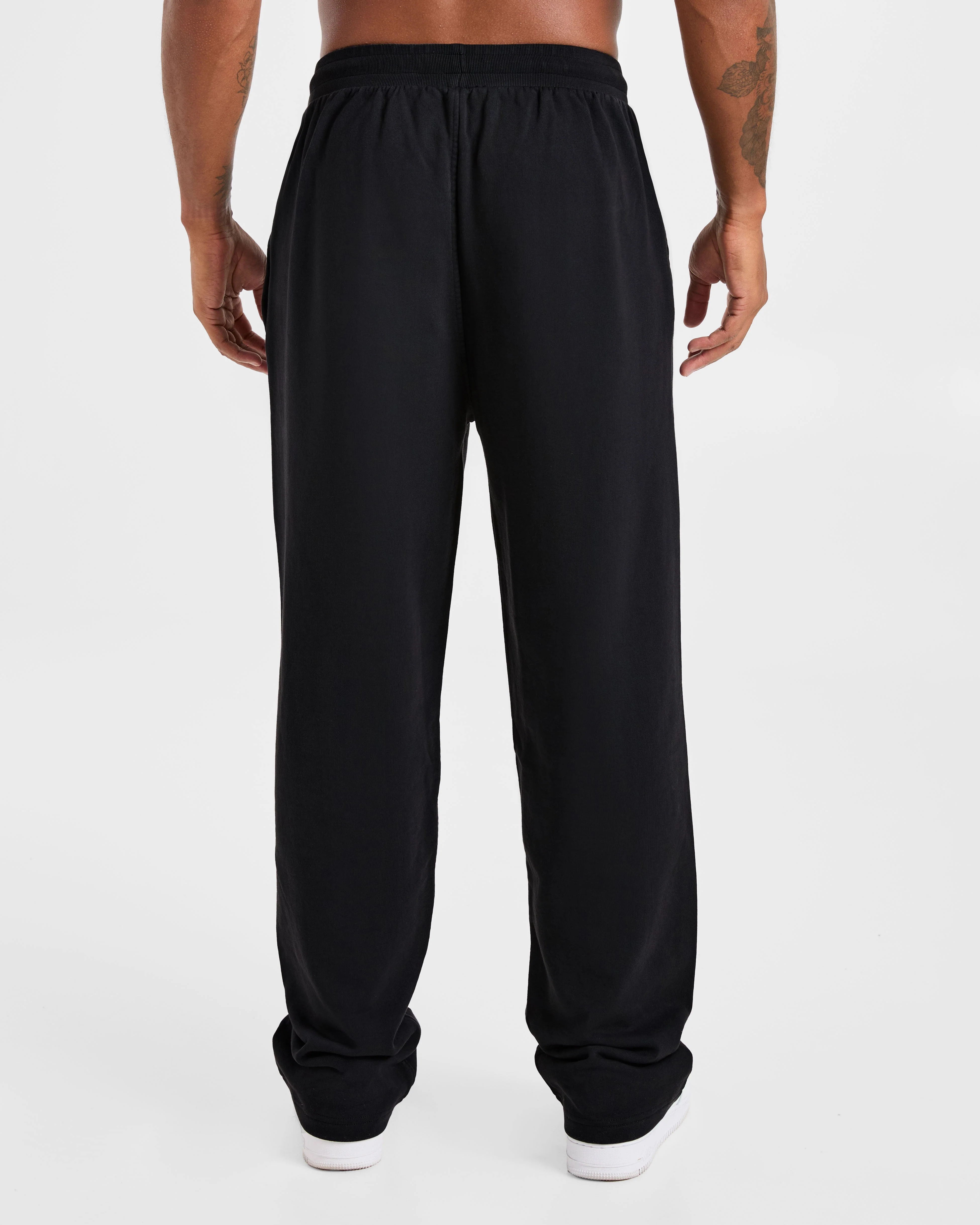 Elite Straight Leg Joggers - Black/Charcoal - Image 2
