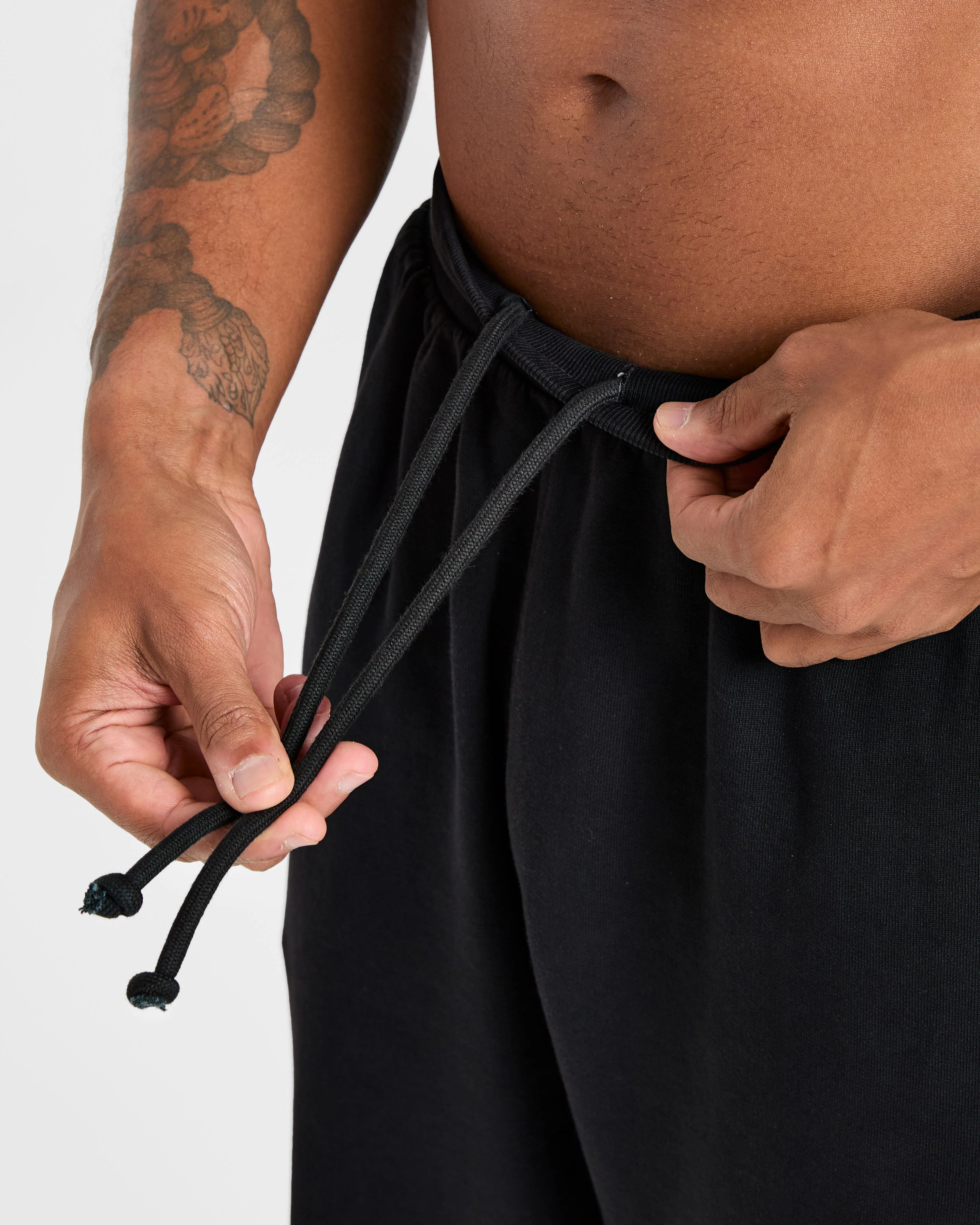 Elite Straight Leg Joggers - Black/Charcoal - Image 6