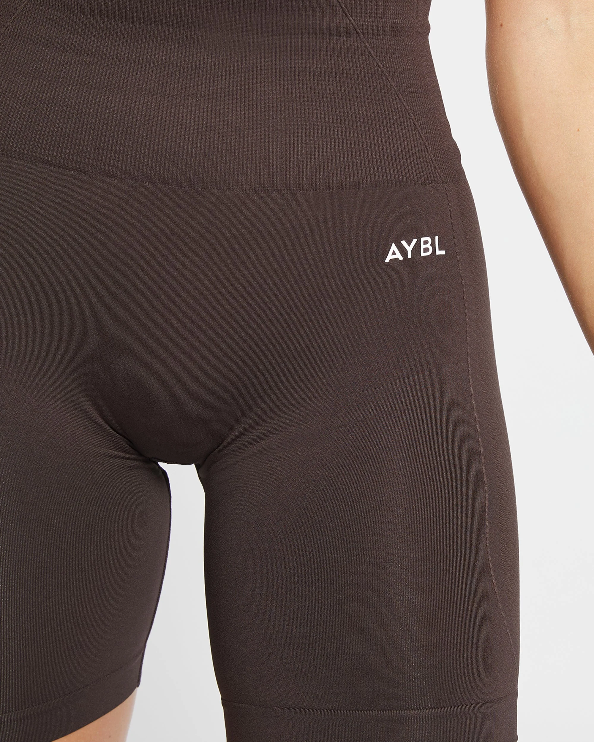 Empower Seamless Cycling Shorts - Cocoa Brown - Image 5