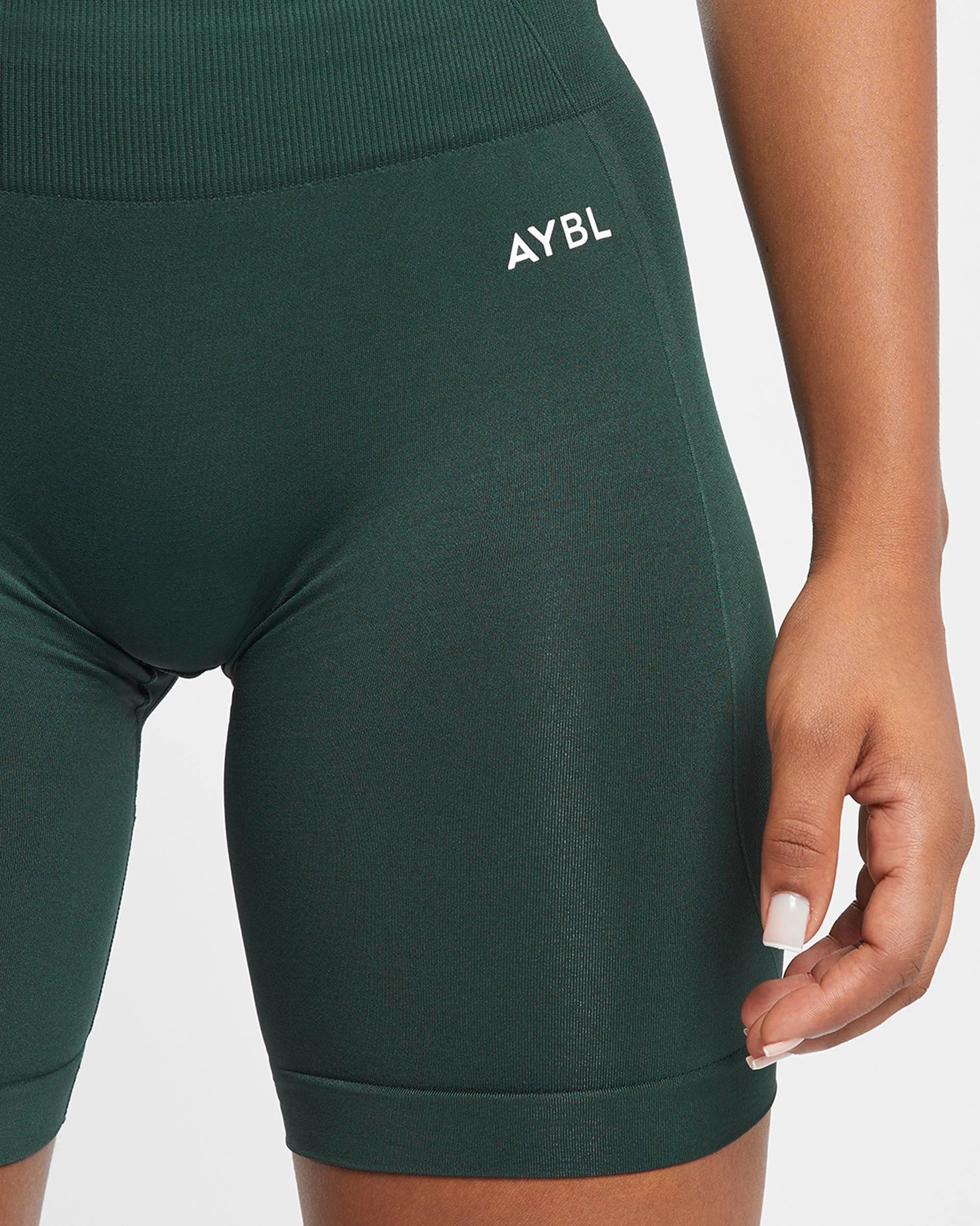 Empower Seamless Cycling Shorts - Dark Green - Image 5