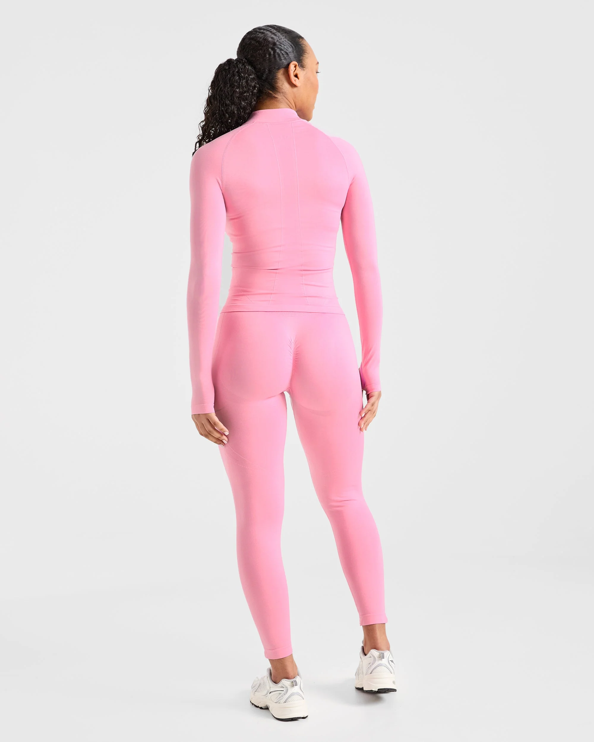 Empower Seamless Full Zip Jacket - Baby Pink - Image 3