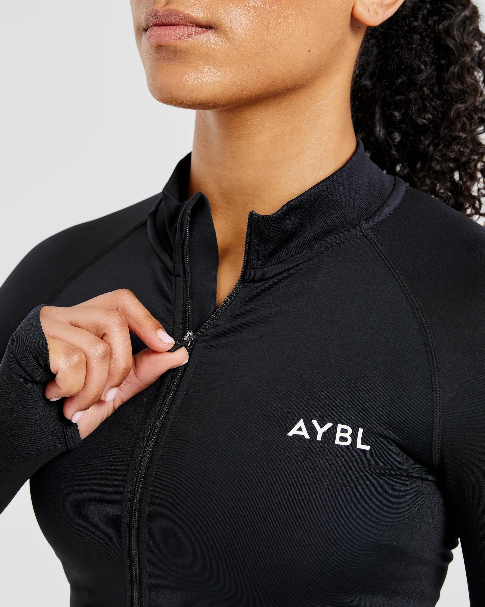 Empower Seamless Full Zip Jacket - Black - Image 6