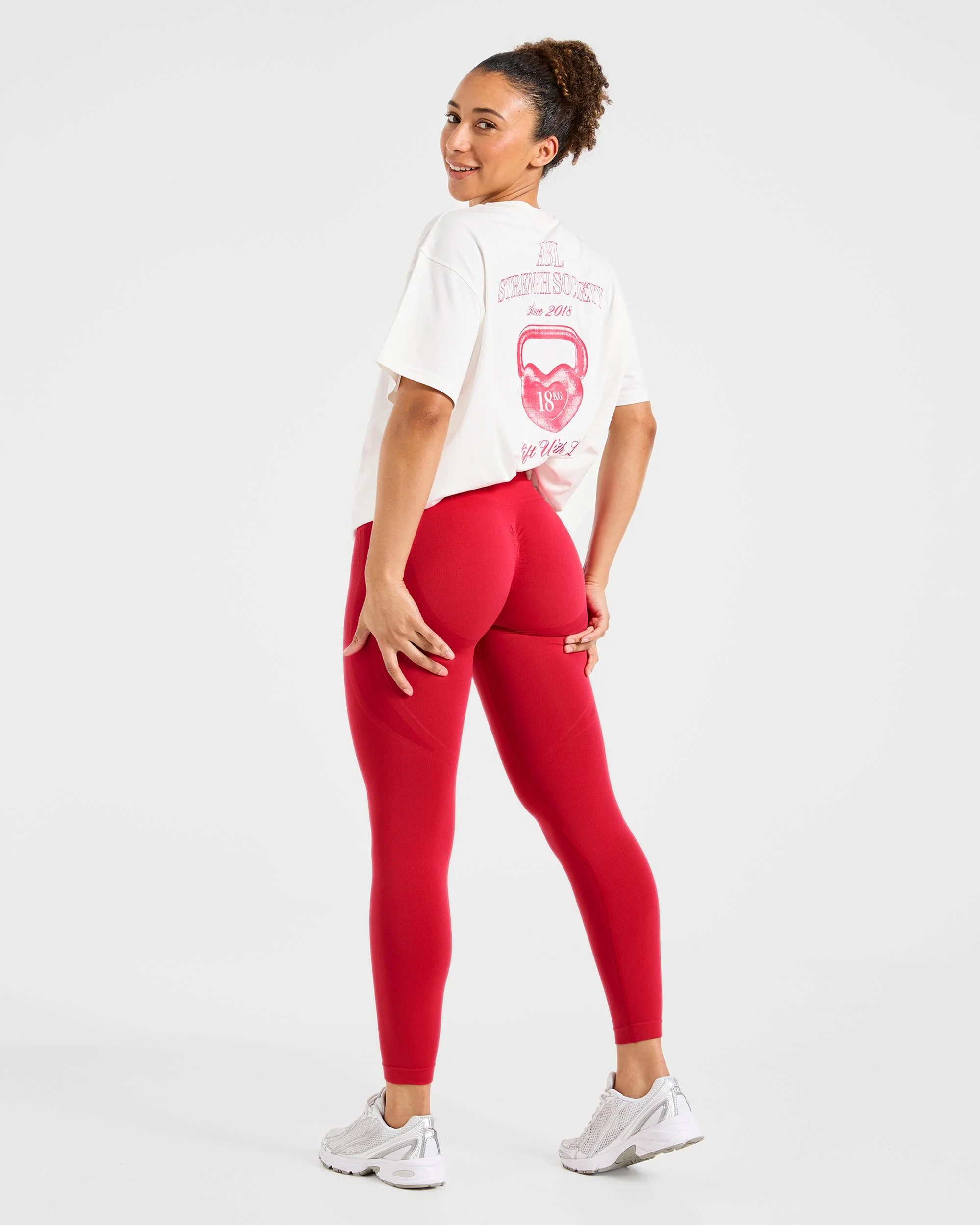 Empower Seamless Leggings - Red - Image 8