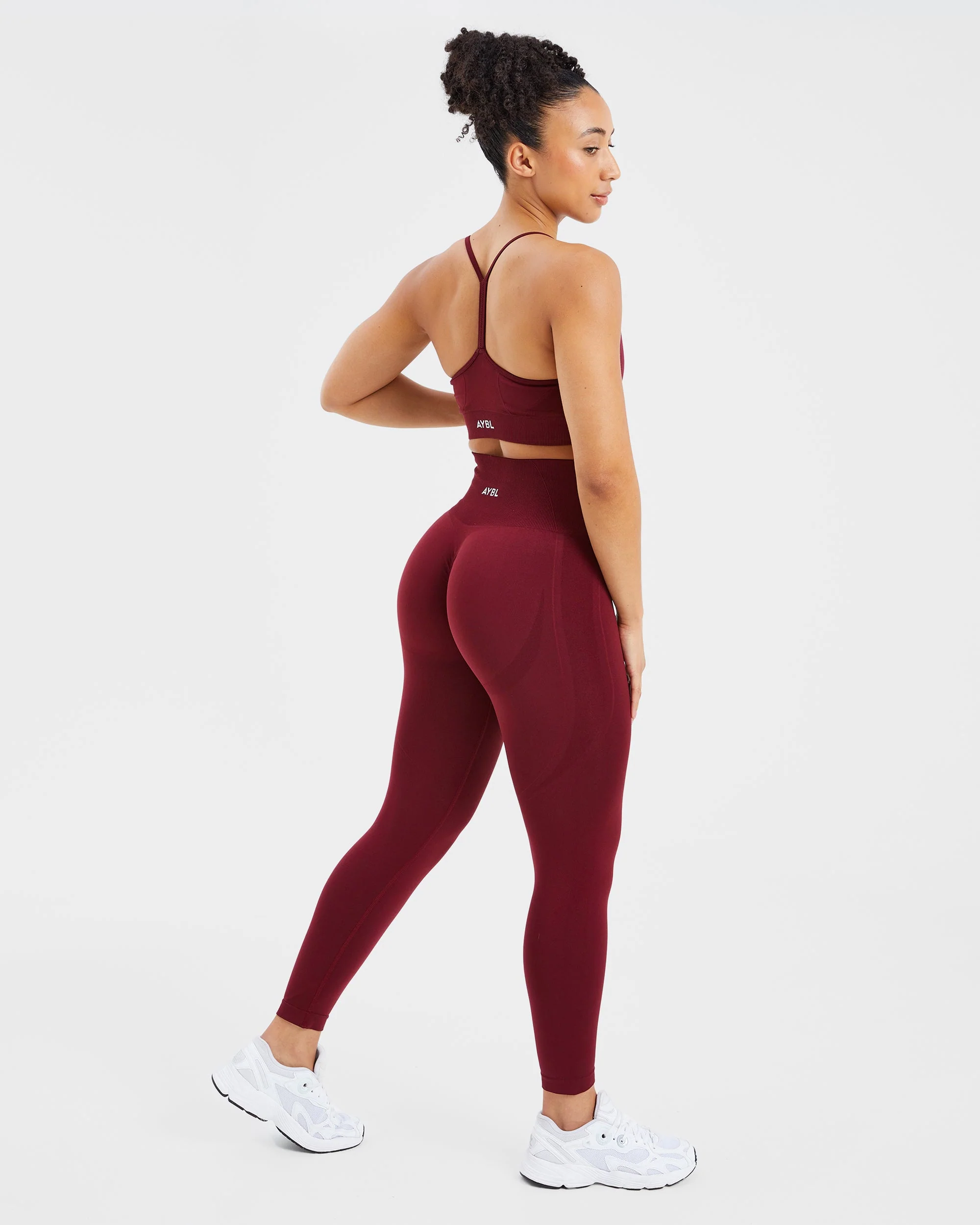 Empower Seamless Leggings - Red Wine - Image 3