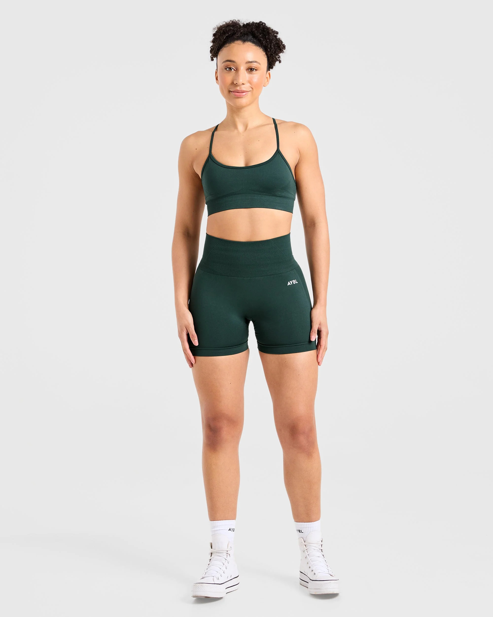 Empower Seamless Shorts - Dark Green - Image 4