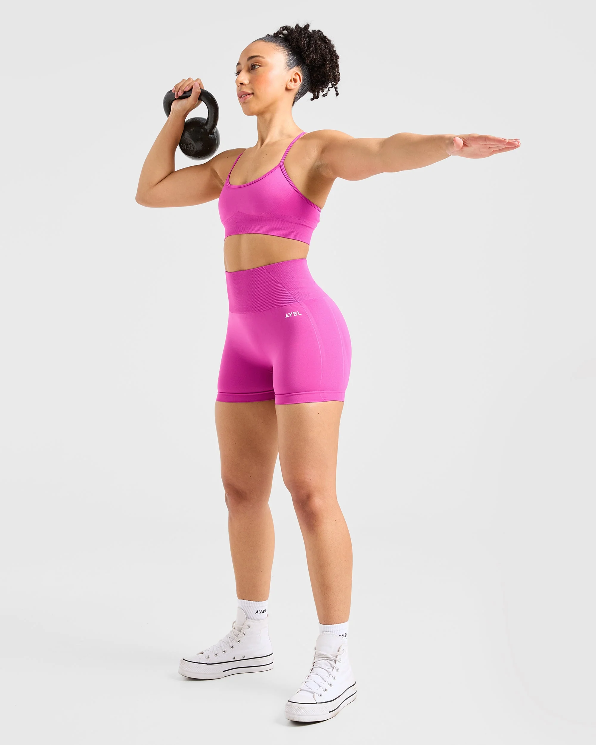 Empower Seamless Shorts - Magenta - Image 8