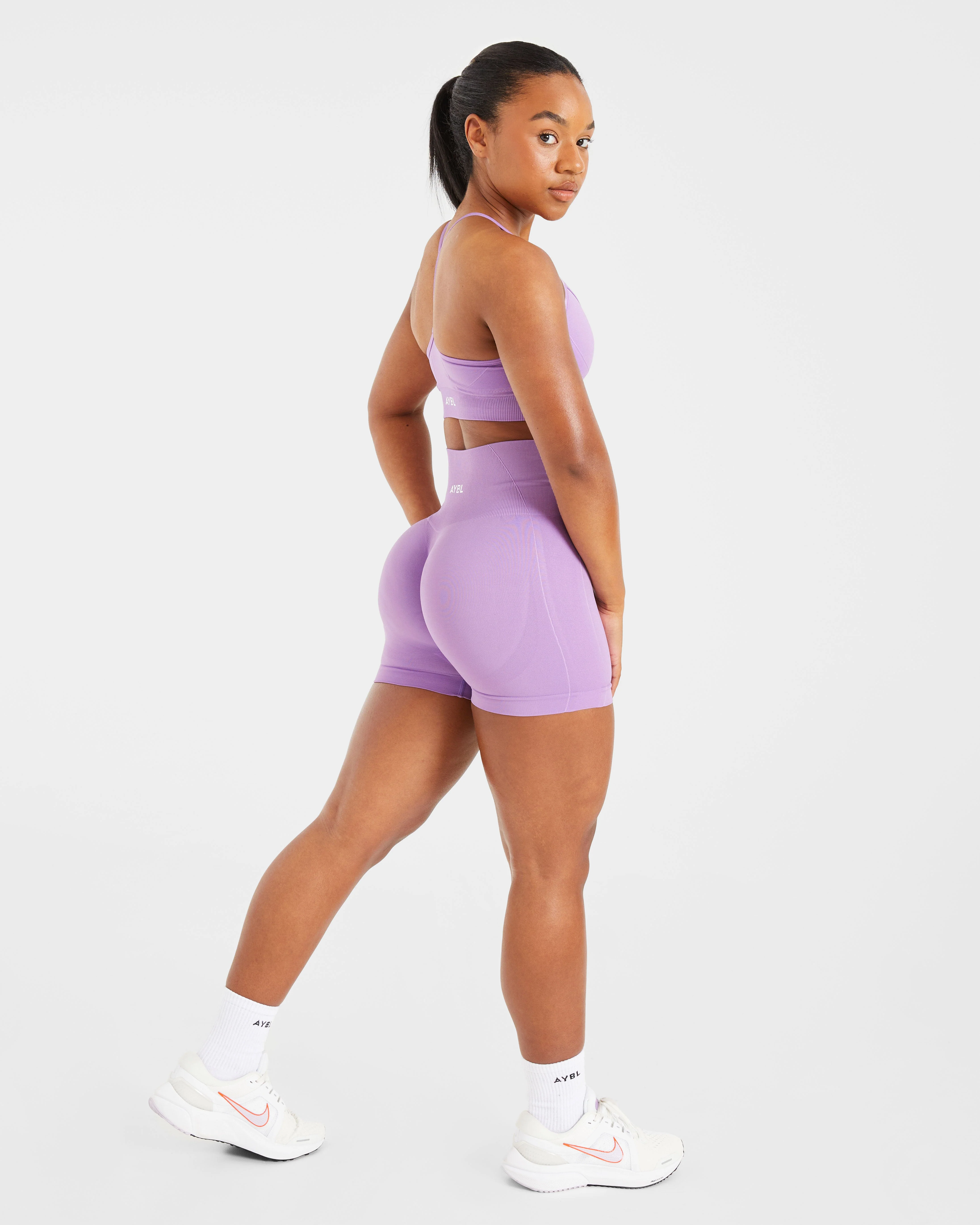 Empower Seamless Shorts - Purple - Image 4