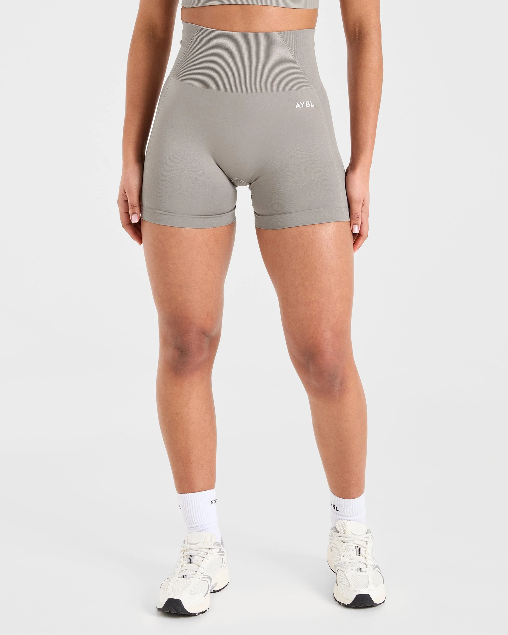 Empower Seamless Shorts - Taupe - Image 2