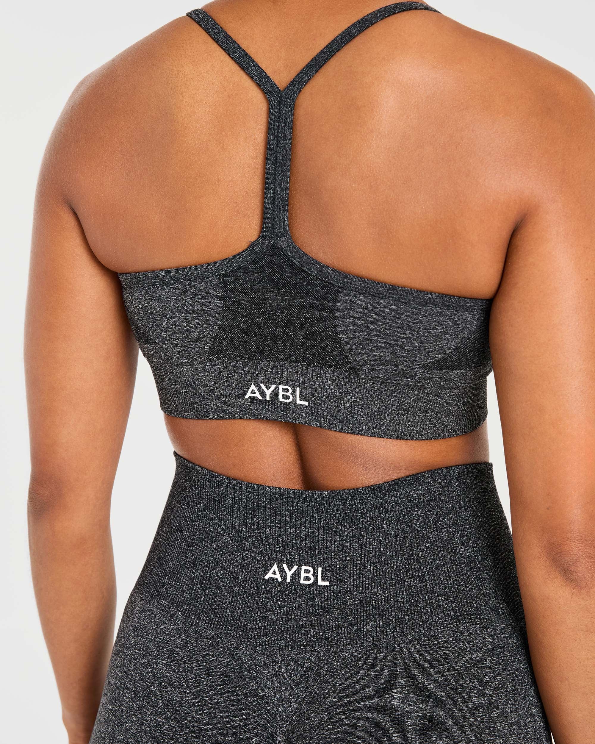 Empower Seamless Sports Bra - Black Marl - Image 6