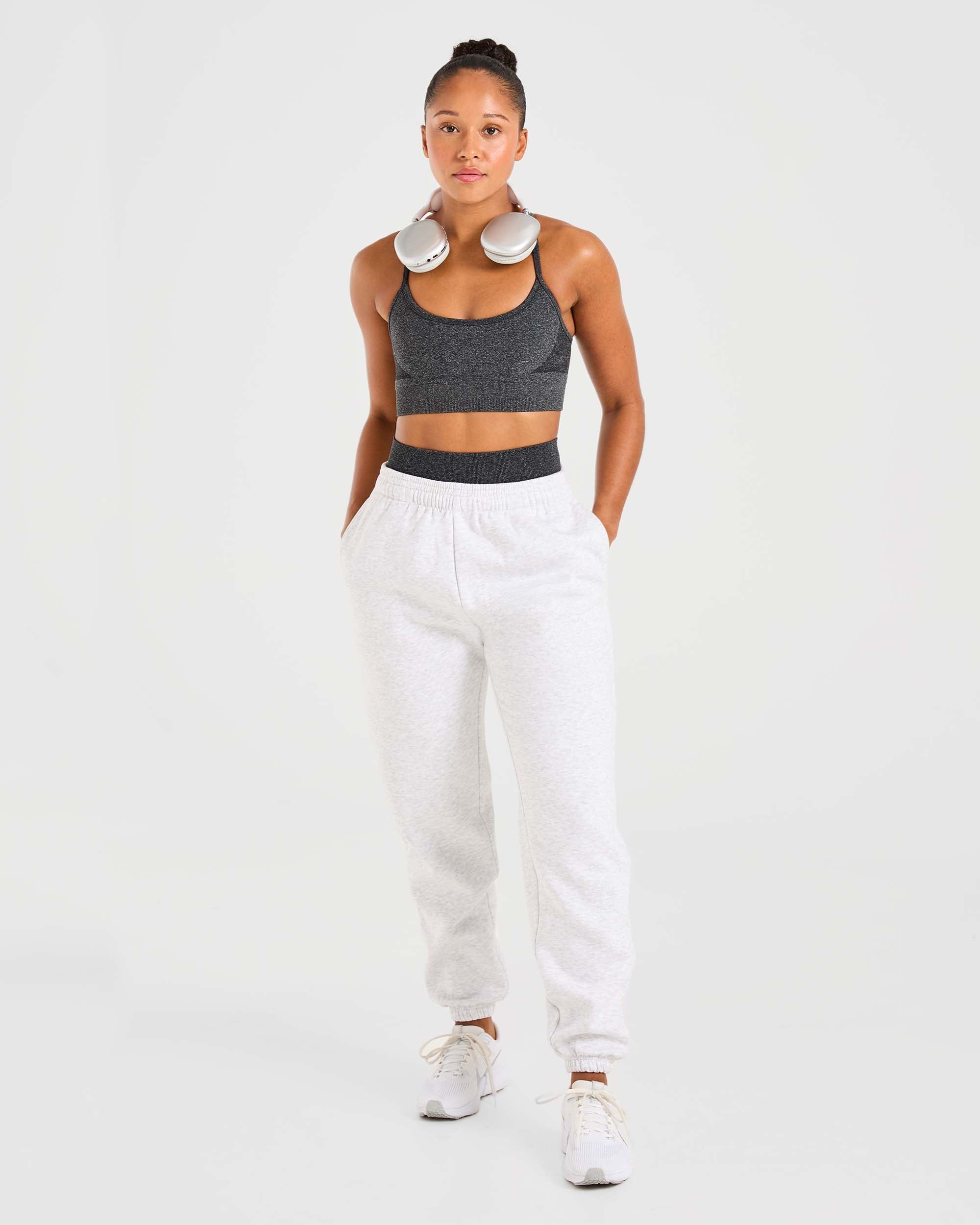 Empower Seamless Sports Bra - Black Marl - Image 8