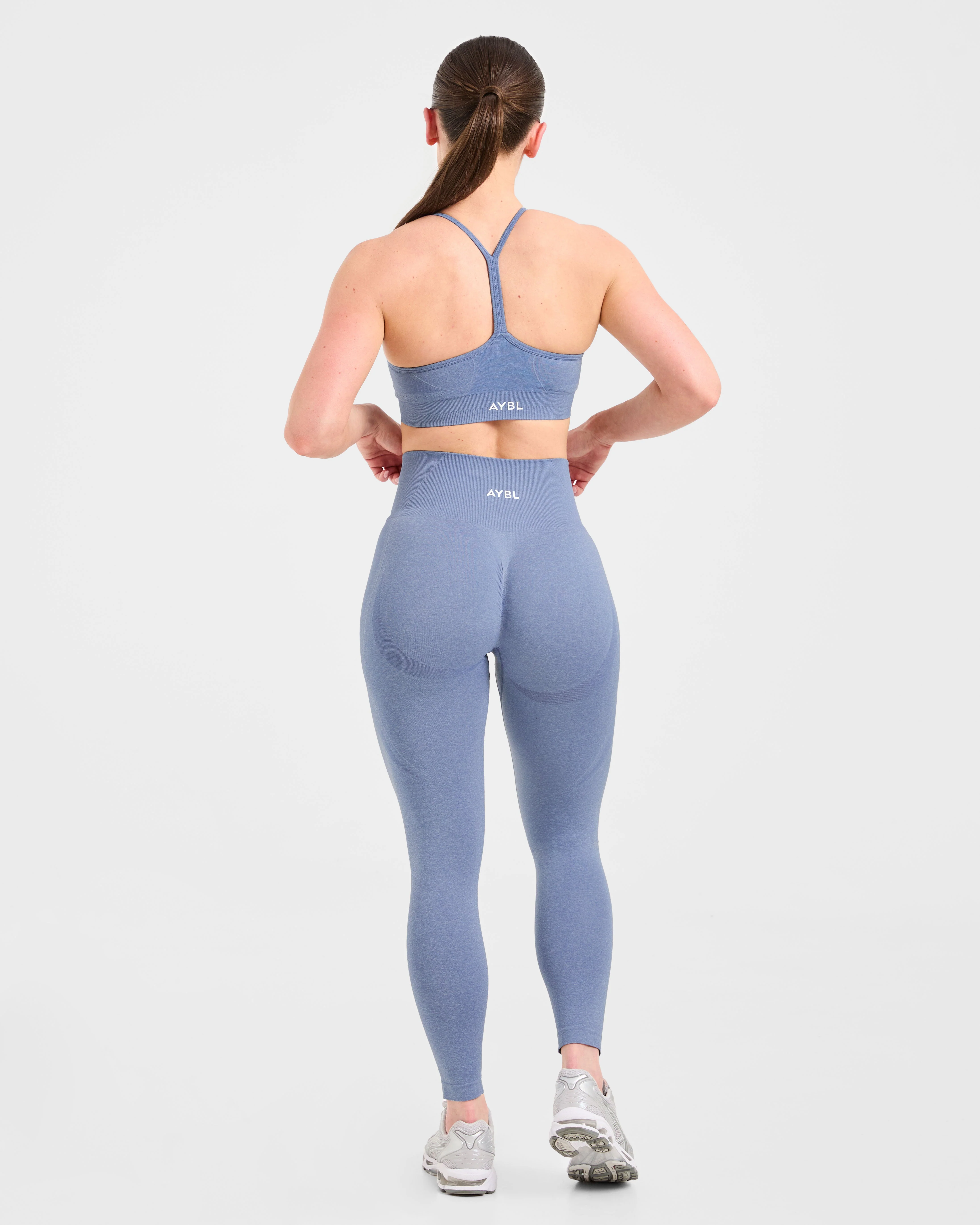 Empower Seamless Sports Bra - Blue Marl - Image 4