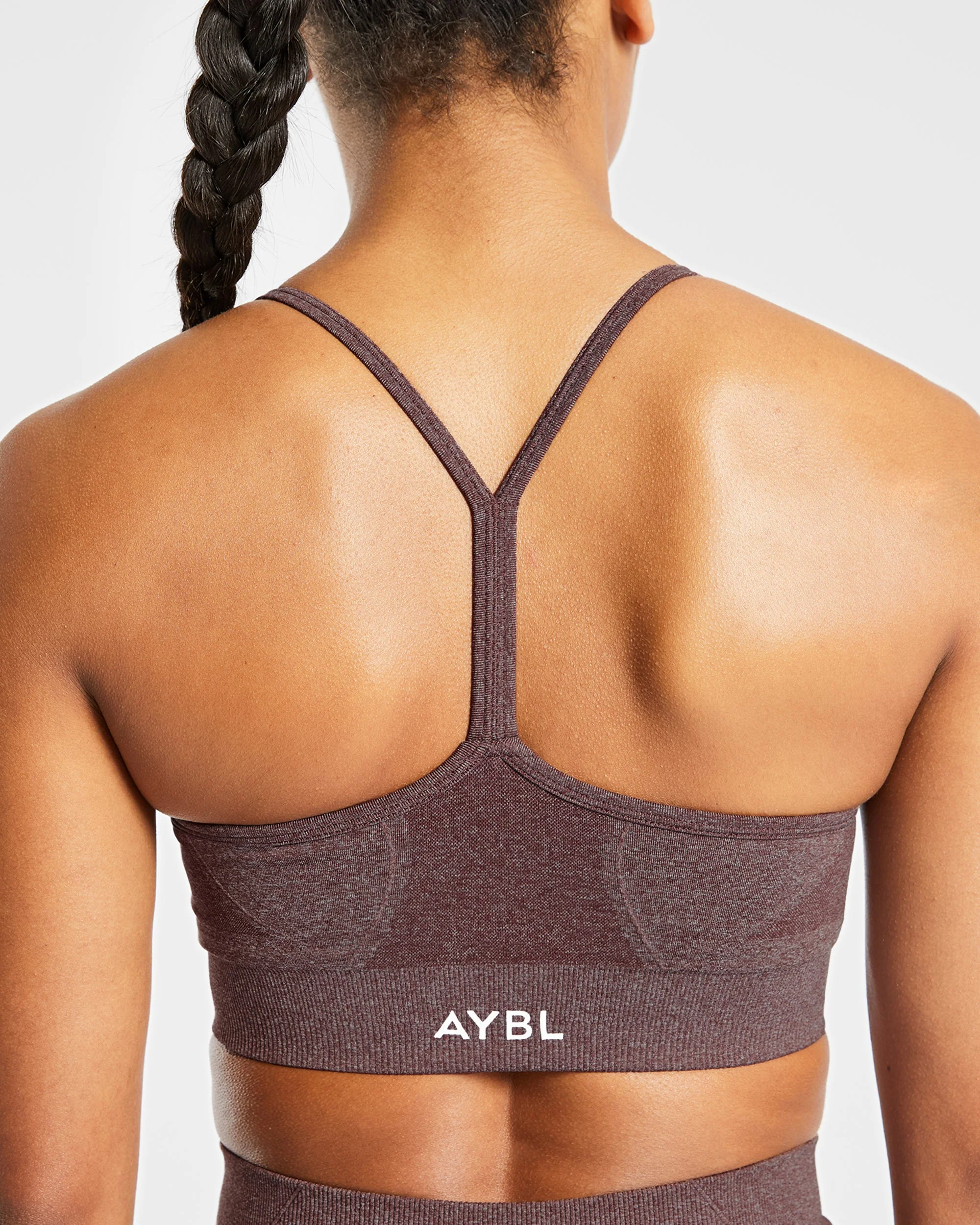 Empower Seamless Sports Bra - Brown Marl - Image 6