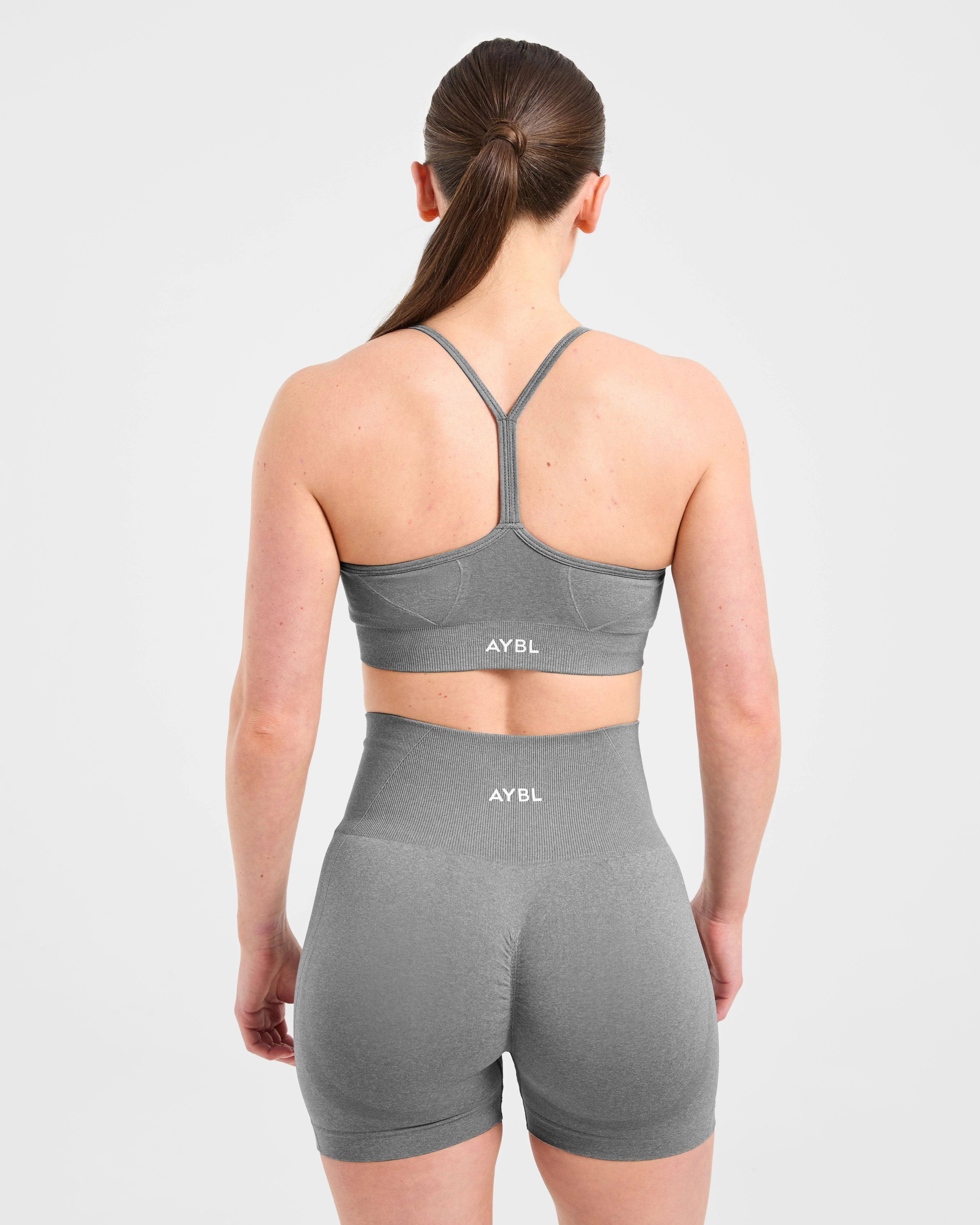 Empower Seamless Sports Bra - Grey Marl - Image 2