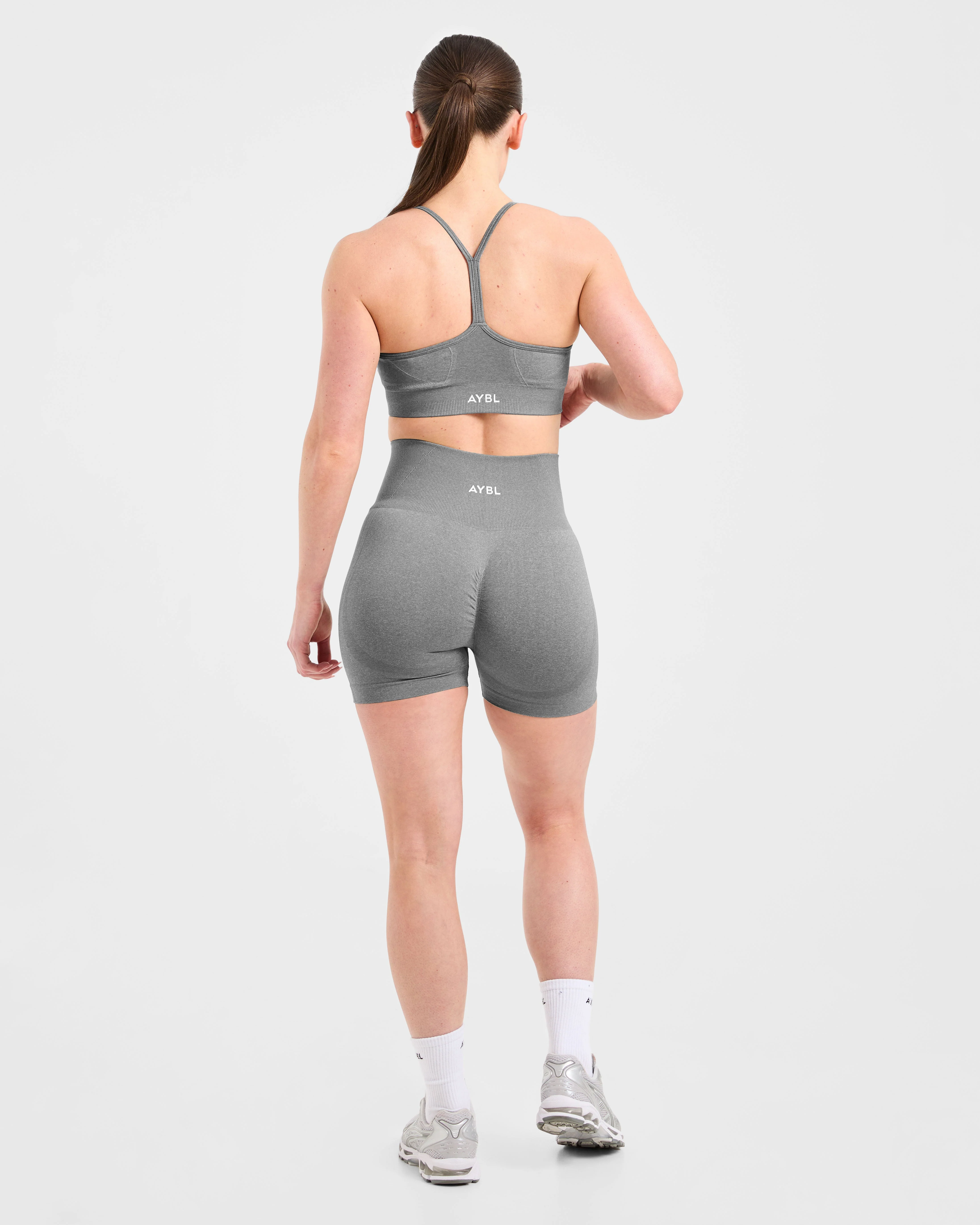 Empower Seamless Sports Bra - Grey Marl - Image 4
