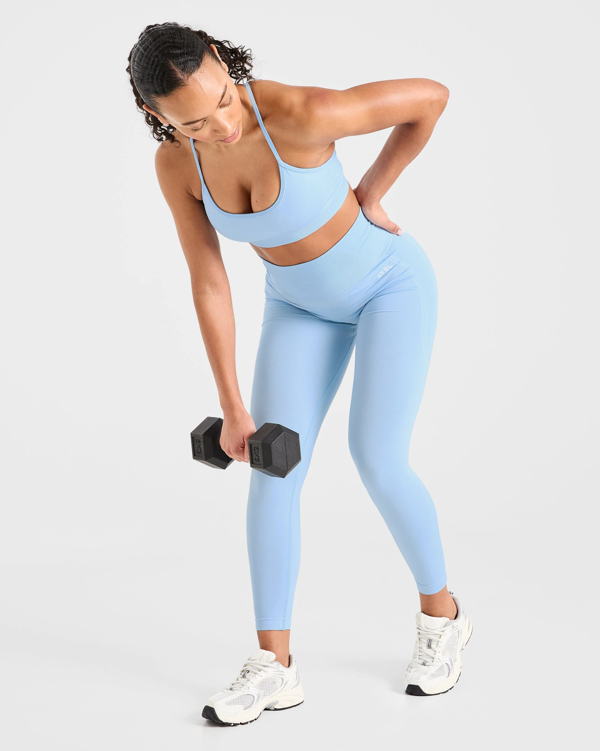 Empower Seamless Sports Bra - Sky Blue - Image 8
