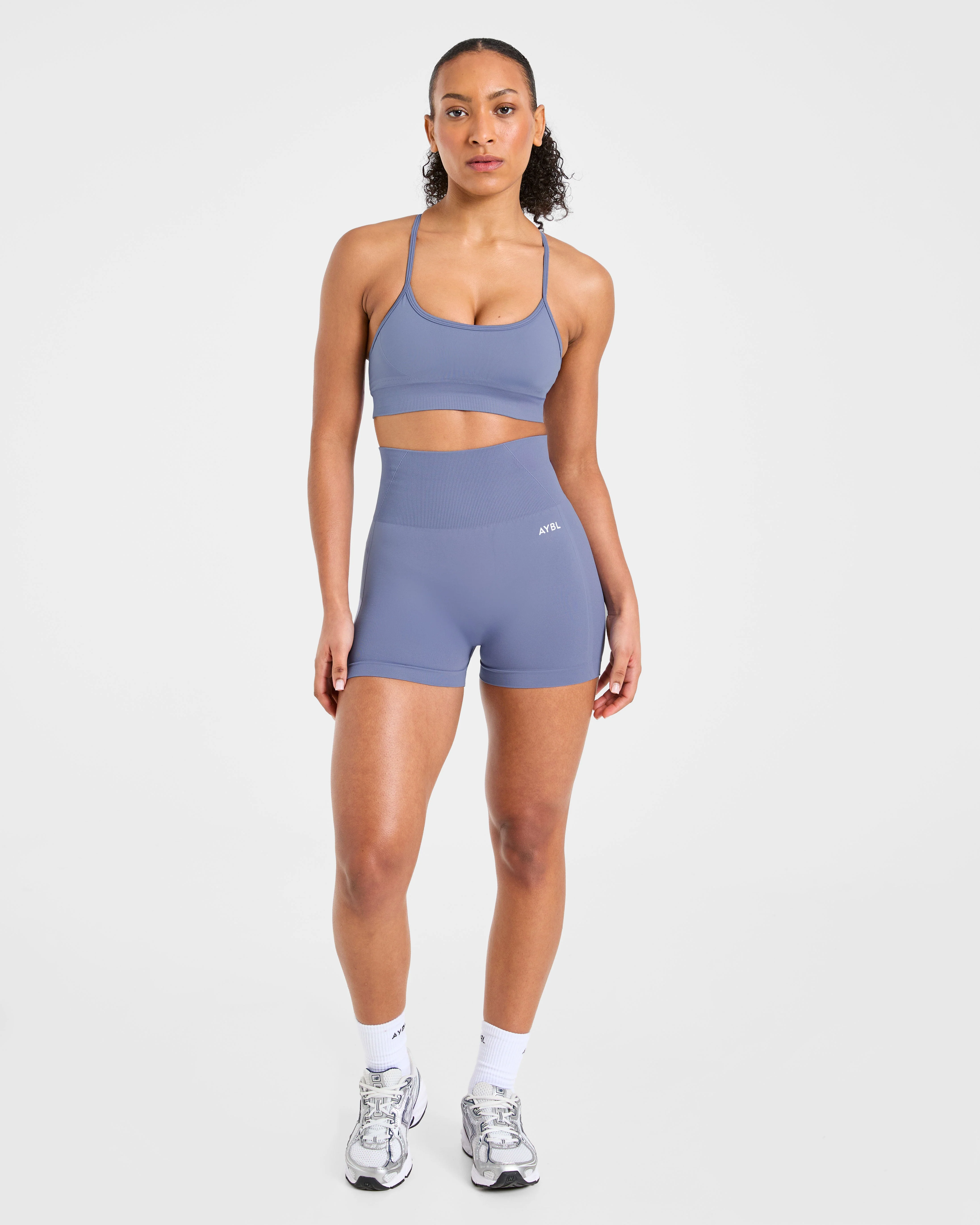 Empower Seamless Sports Bra - Slate Blue - Image 3