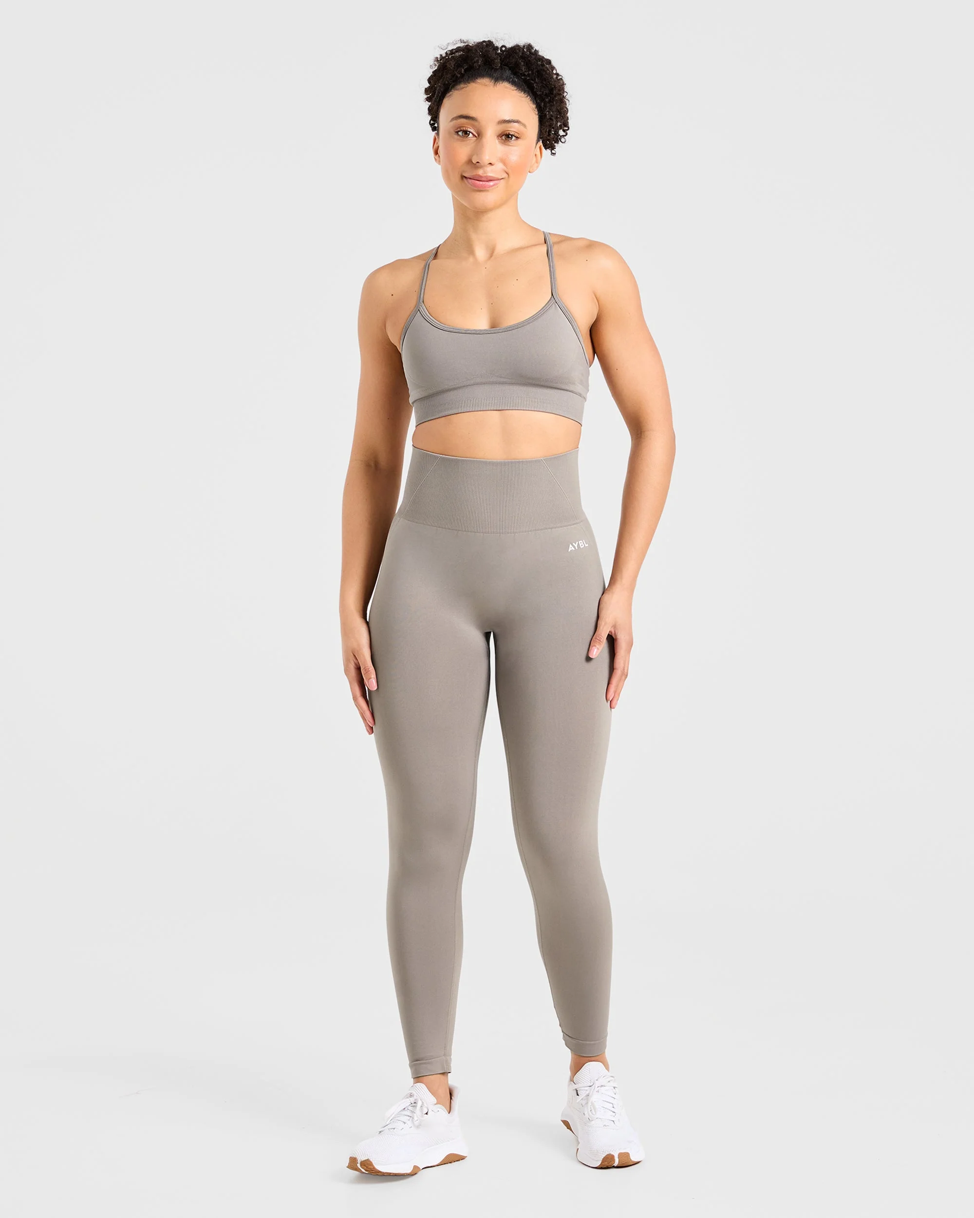 Empower Seamless Sports Bra - Taupe - Image 3