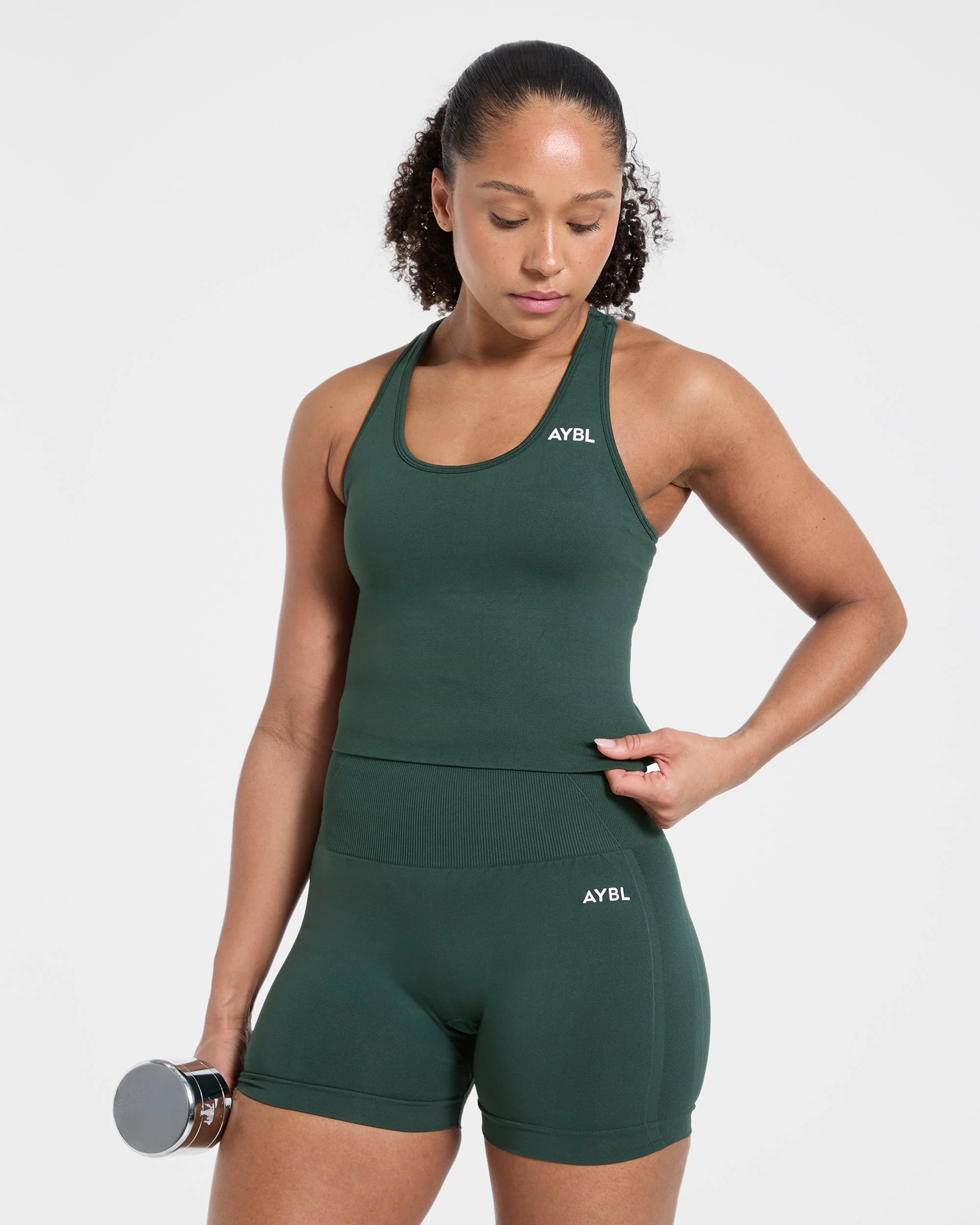 Empower Seamless Tank Top - Dark Green - Image 7