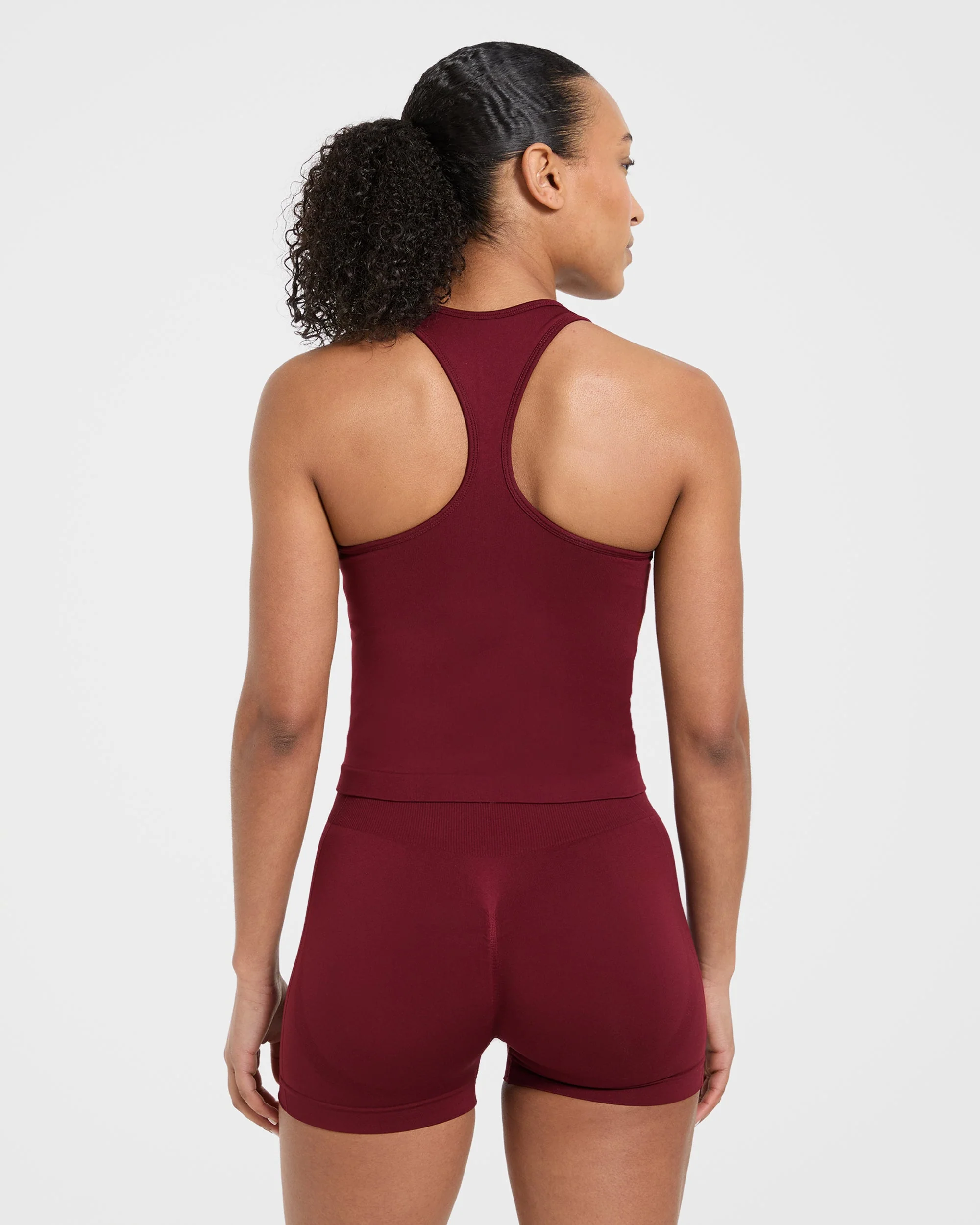Empower Seamless Tank Top - Red Wine - Image 2