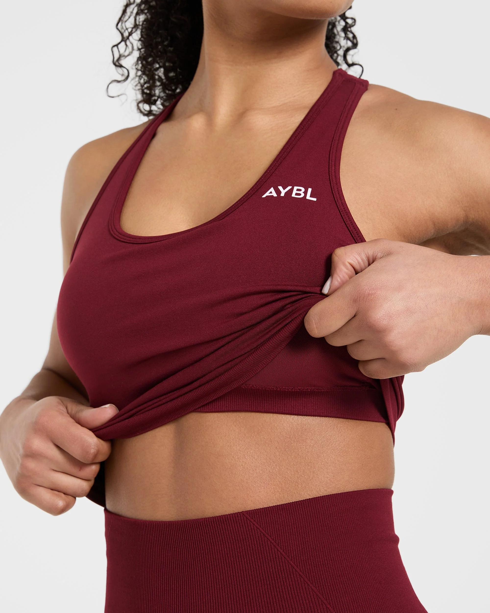Empower Seamless Tank Top - Red Wine - Image 5