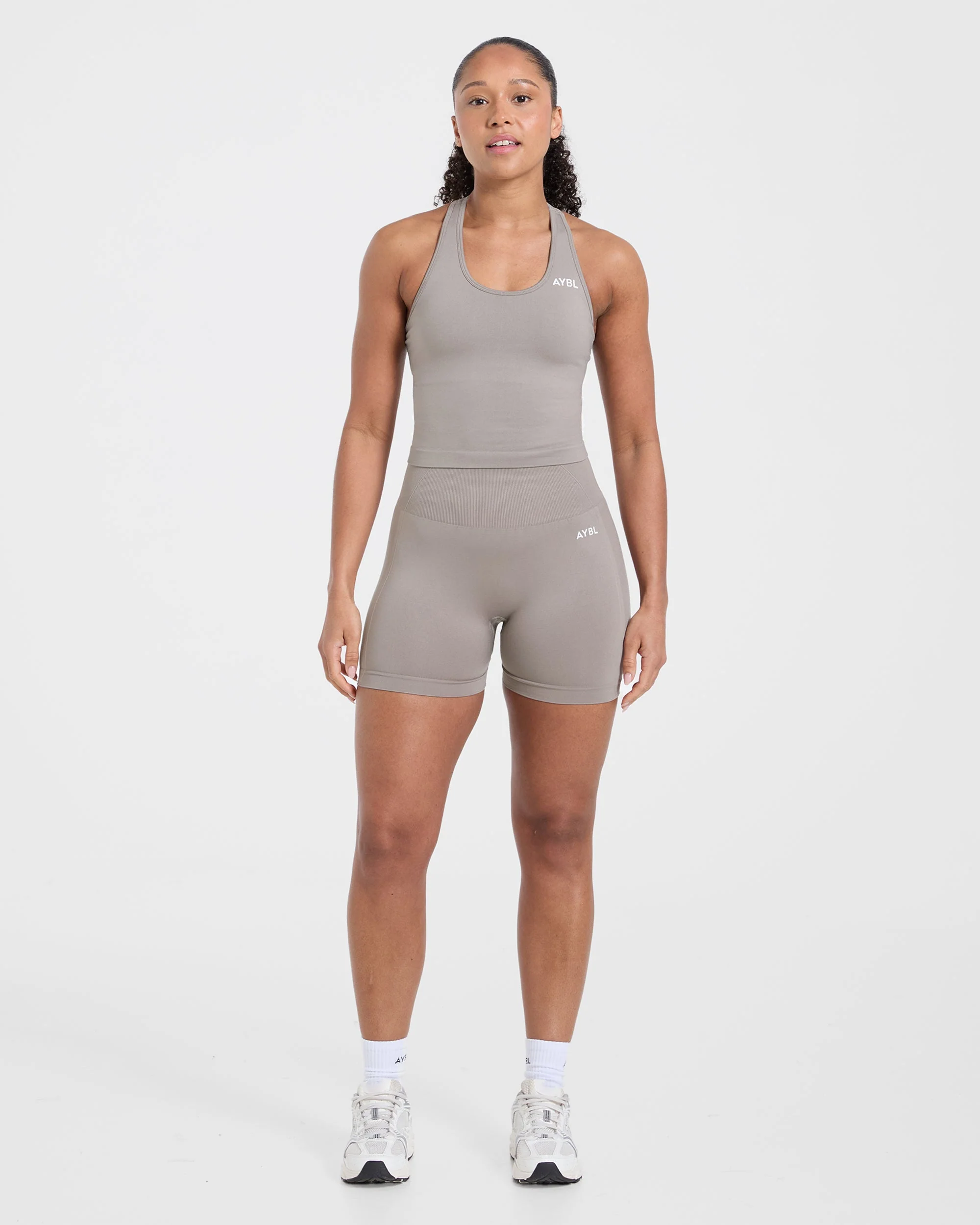 Empower Seamless Tank Top - Taupe - Image 3
