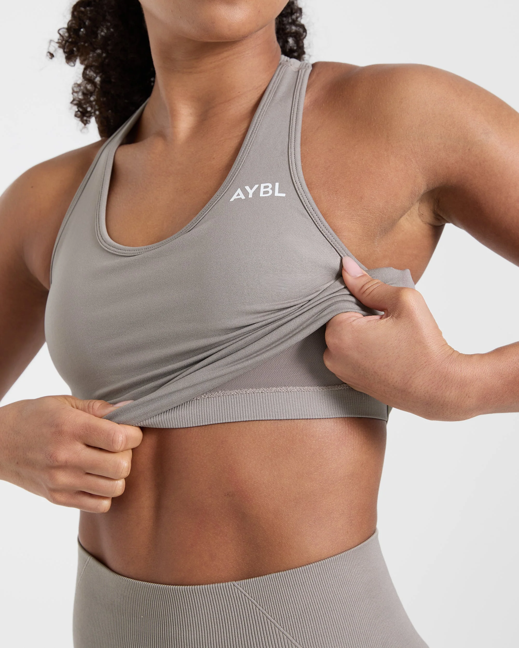 Empower Seamless Tank Top - Taupe - Image 5