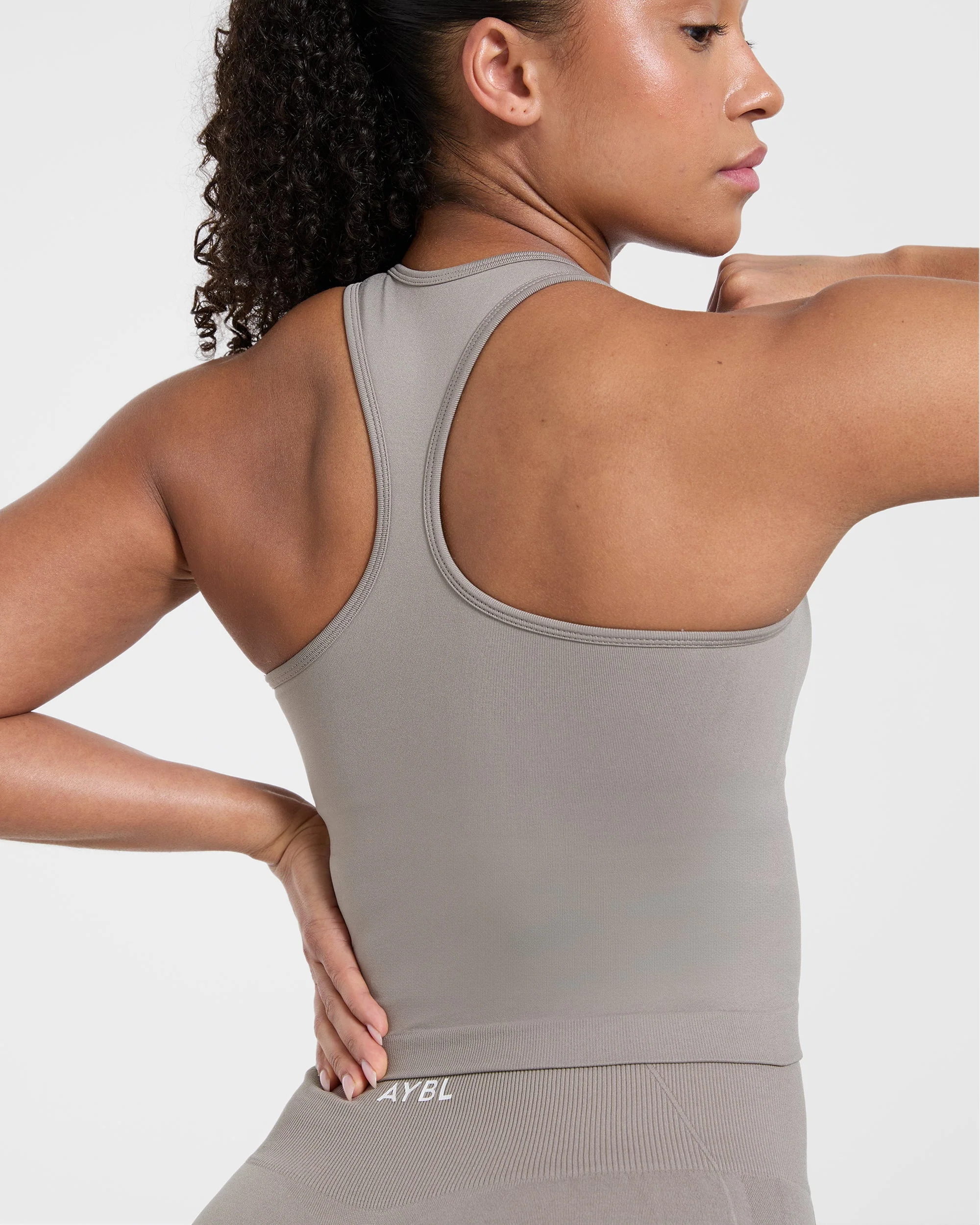 Empower Seamless Tank Top - Taupe - Image 6