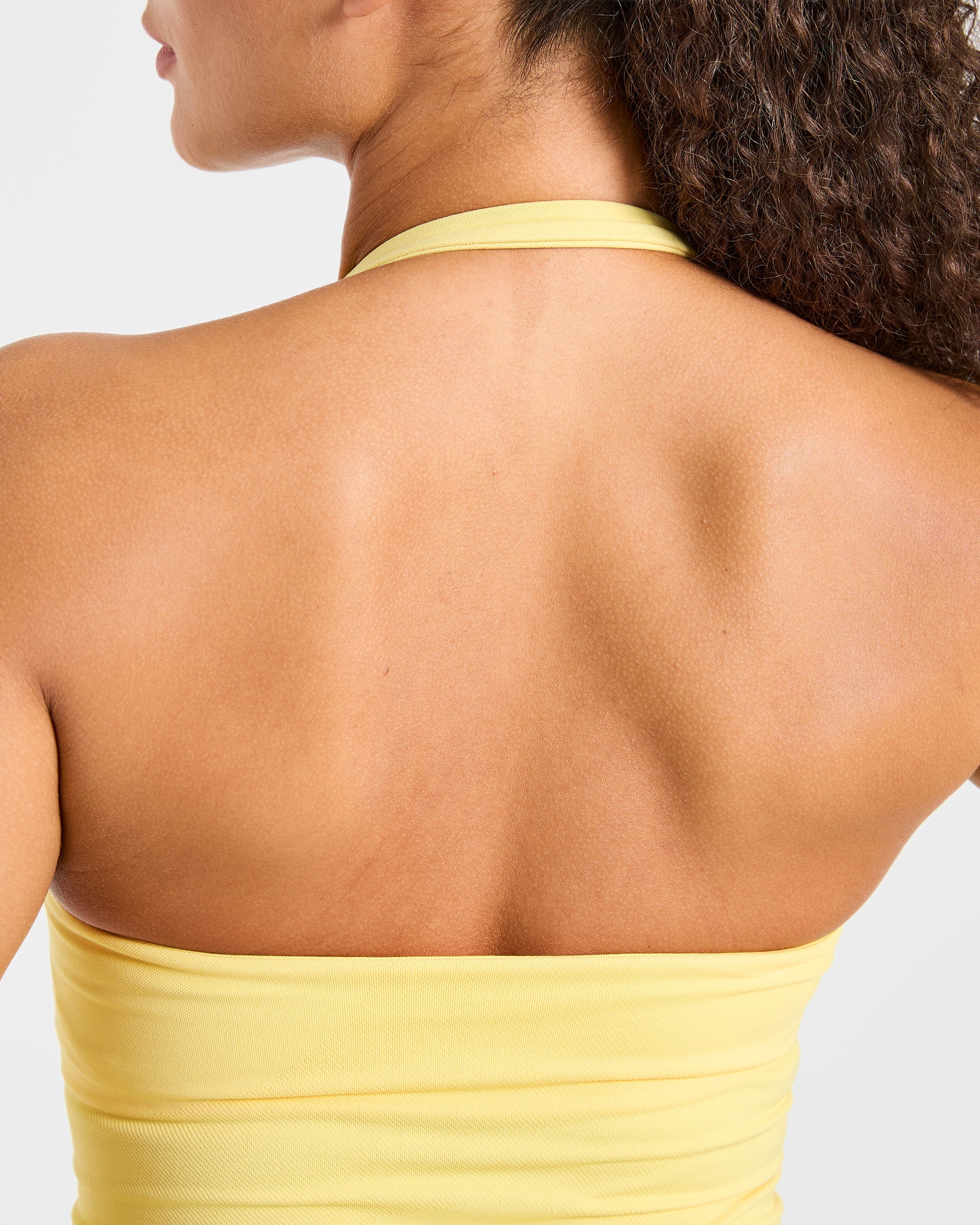 Enhance Seamless Halterneck Top - Bright Yellow - Image 6