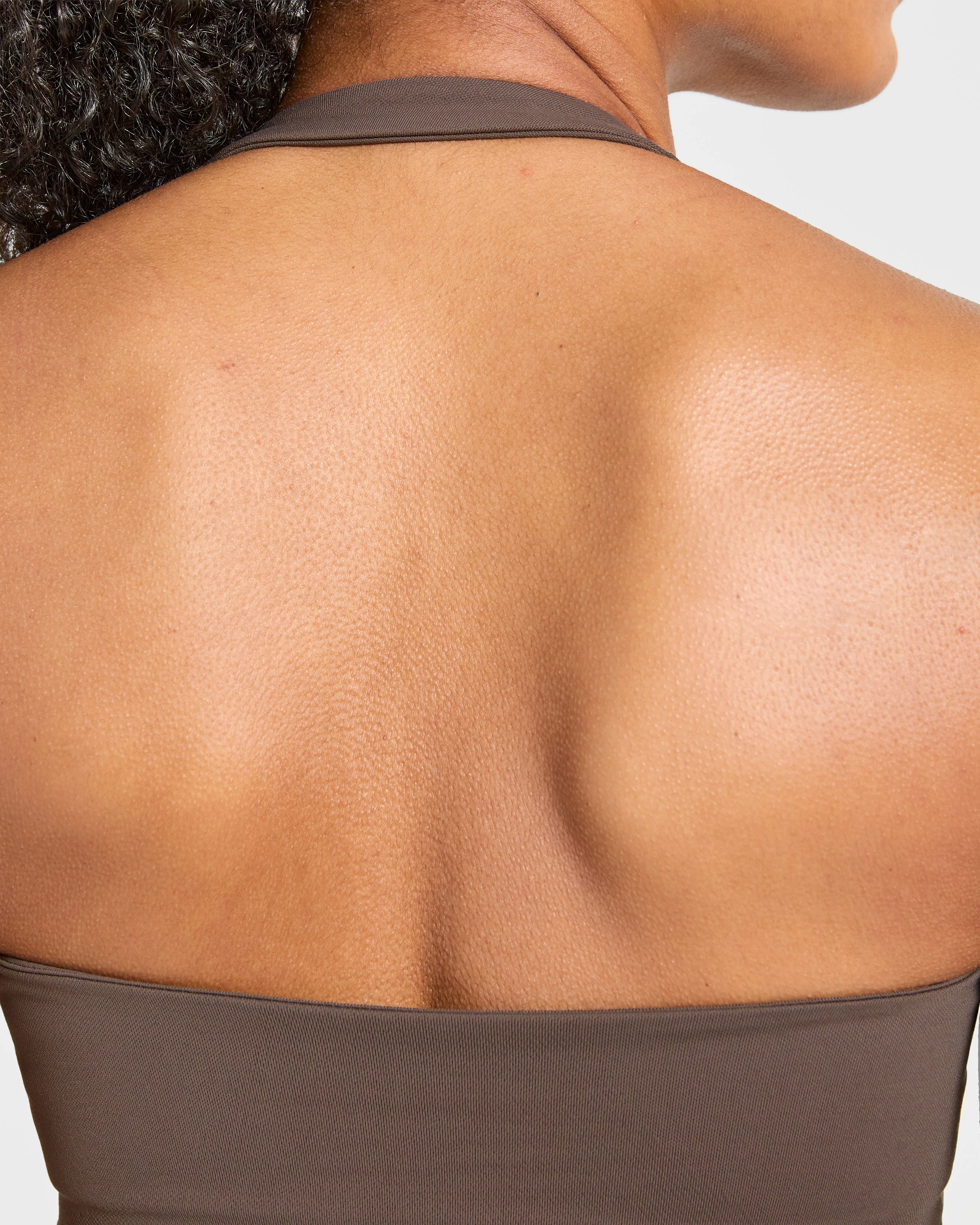 Enhance Seamless Halterneck Top - Brown - Image 6