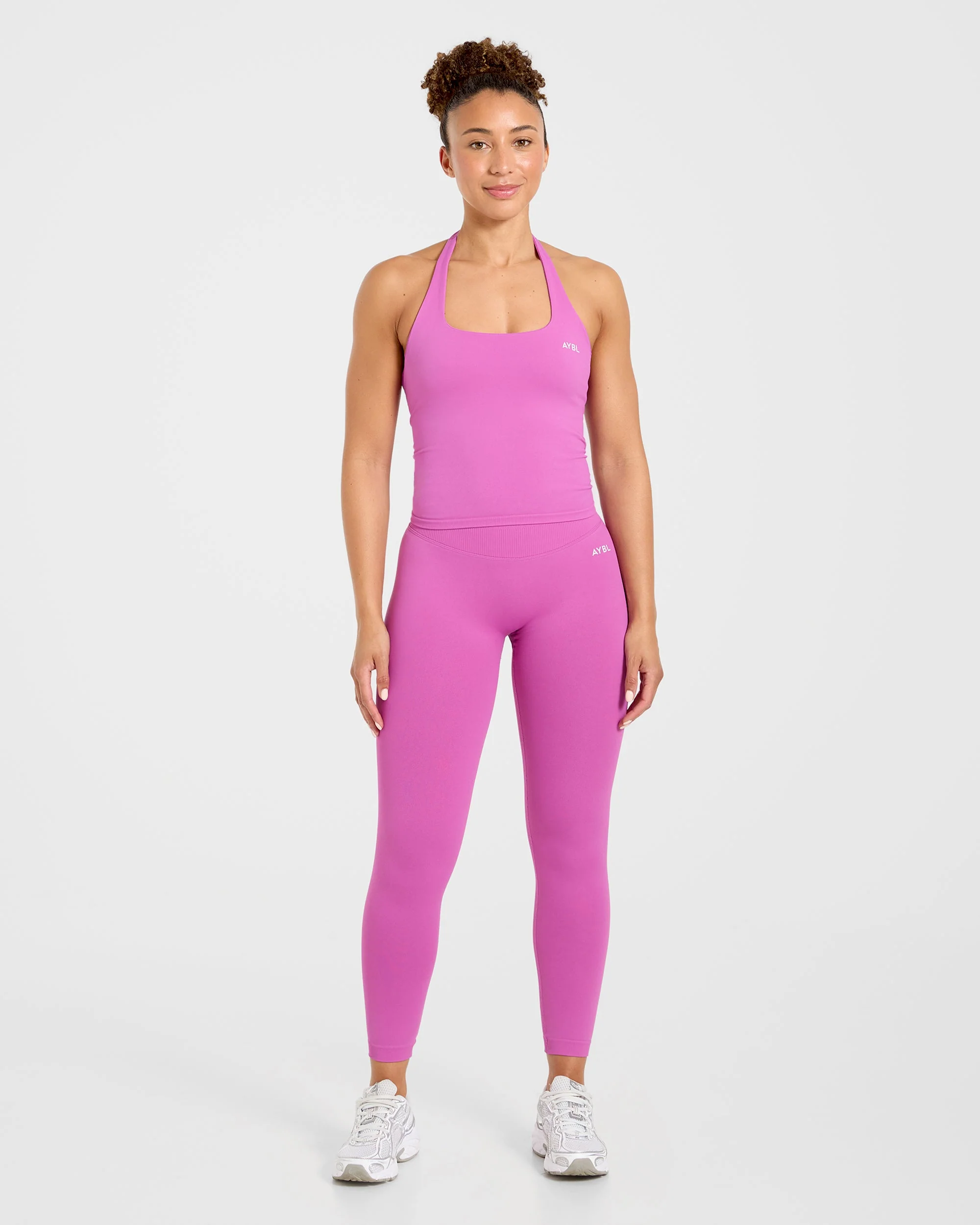 Enhance Seamless Halterneck Top - Summer Violet - Image 3