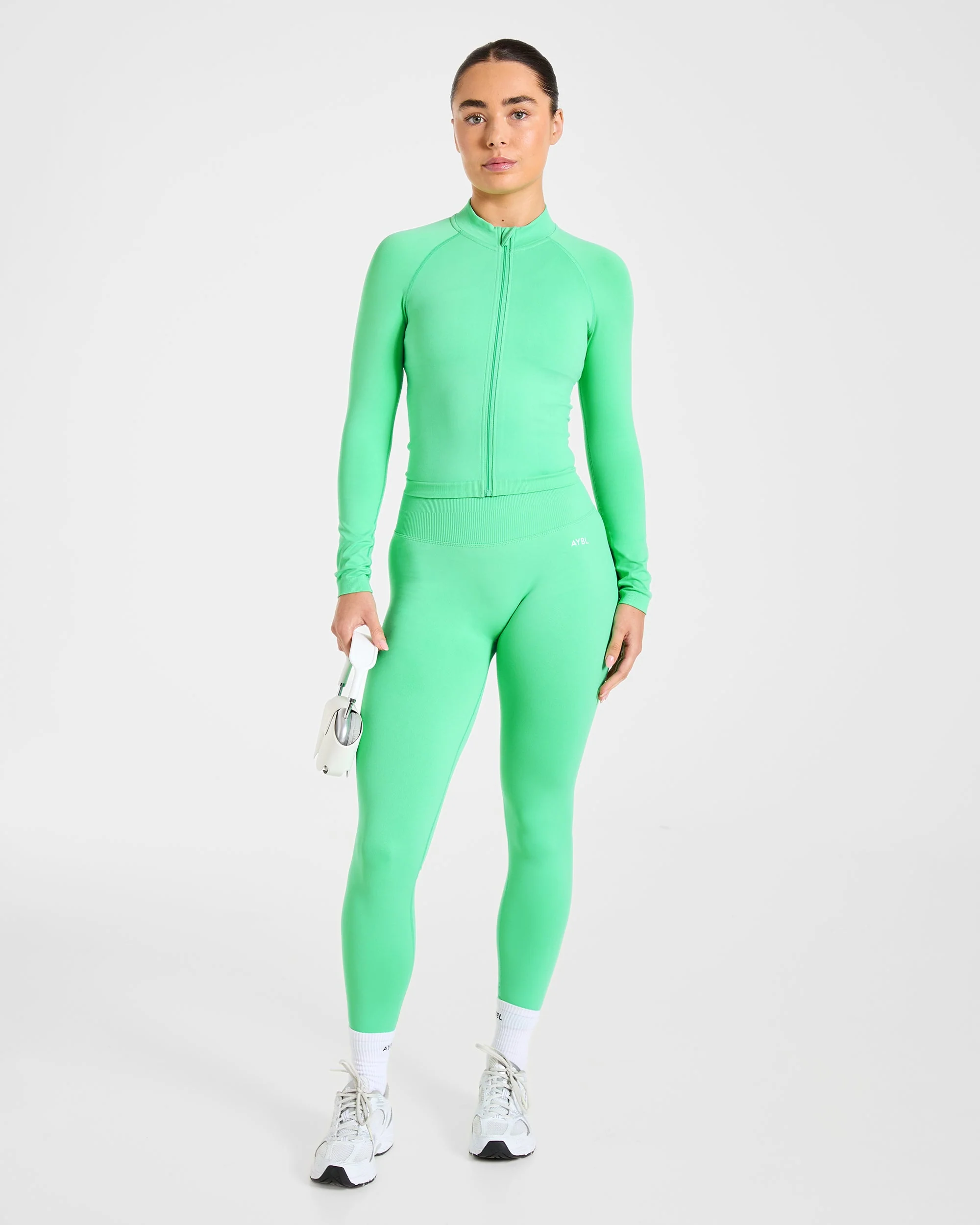 Enhance Seamless Jacket - Mint Green - Image 8