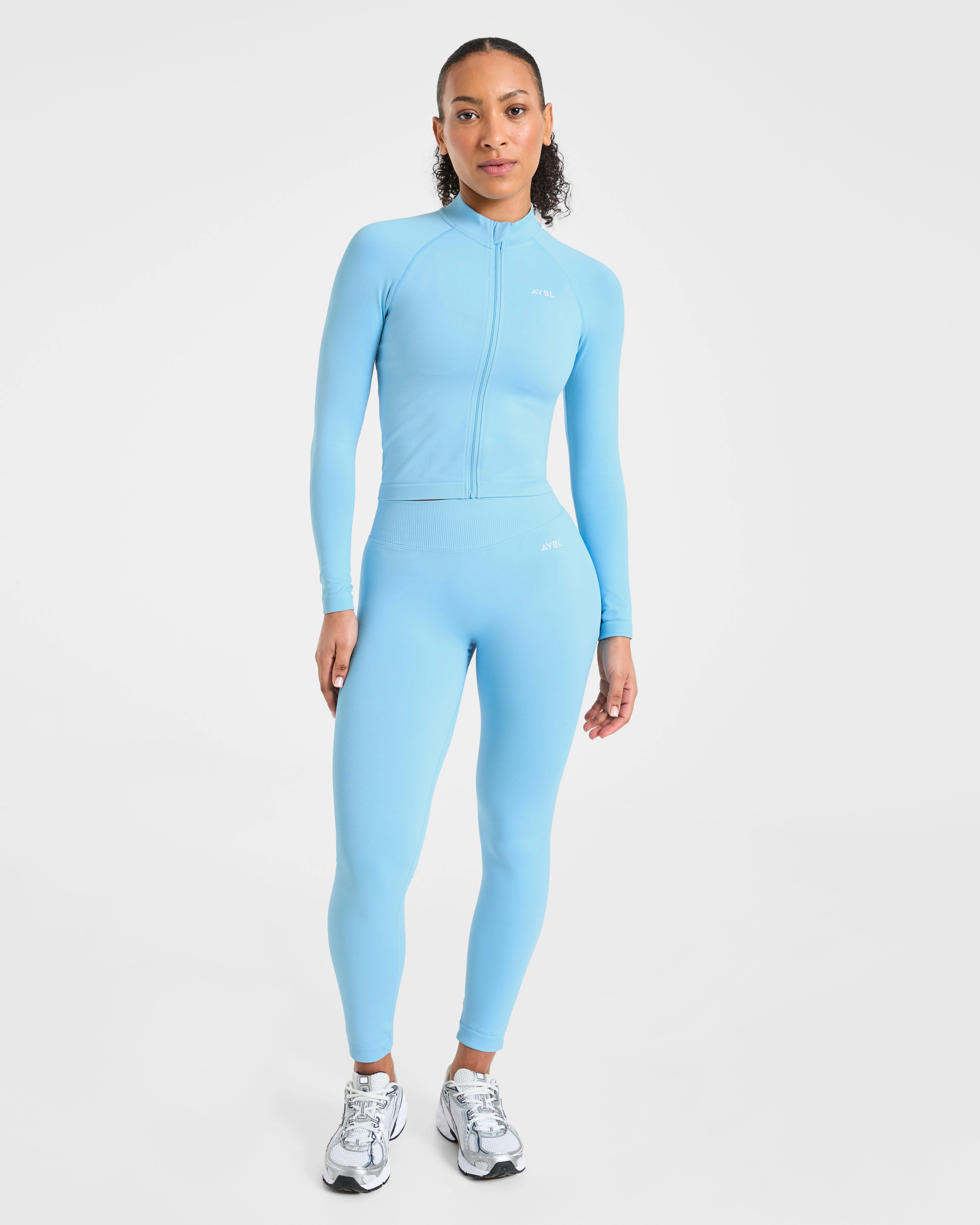 Enhance Seamless Jacket - Powder Blue - Image 3