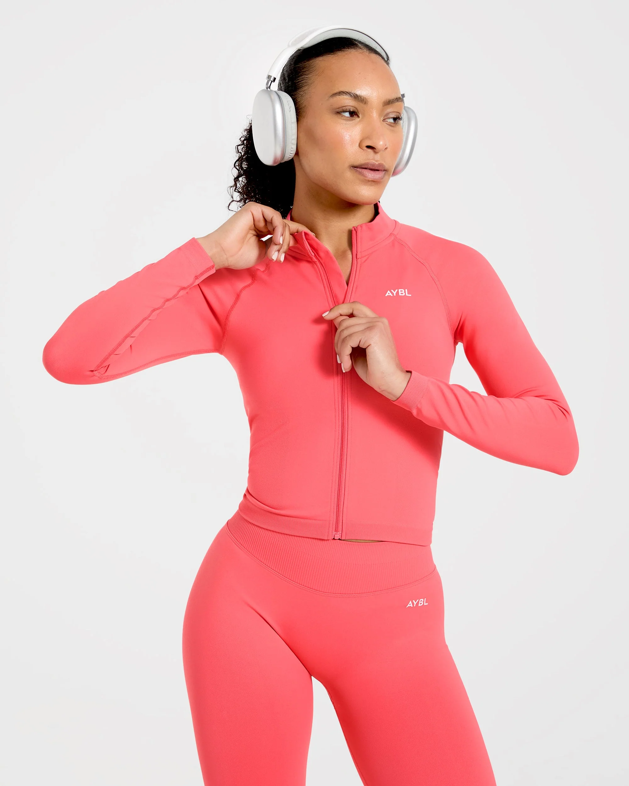 Enhance Seamless Jacket  - Summer Coral - Image 7