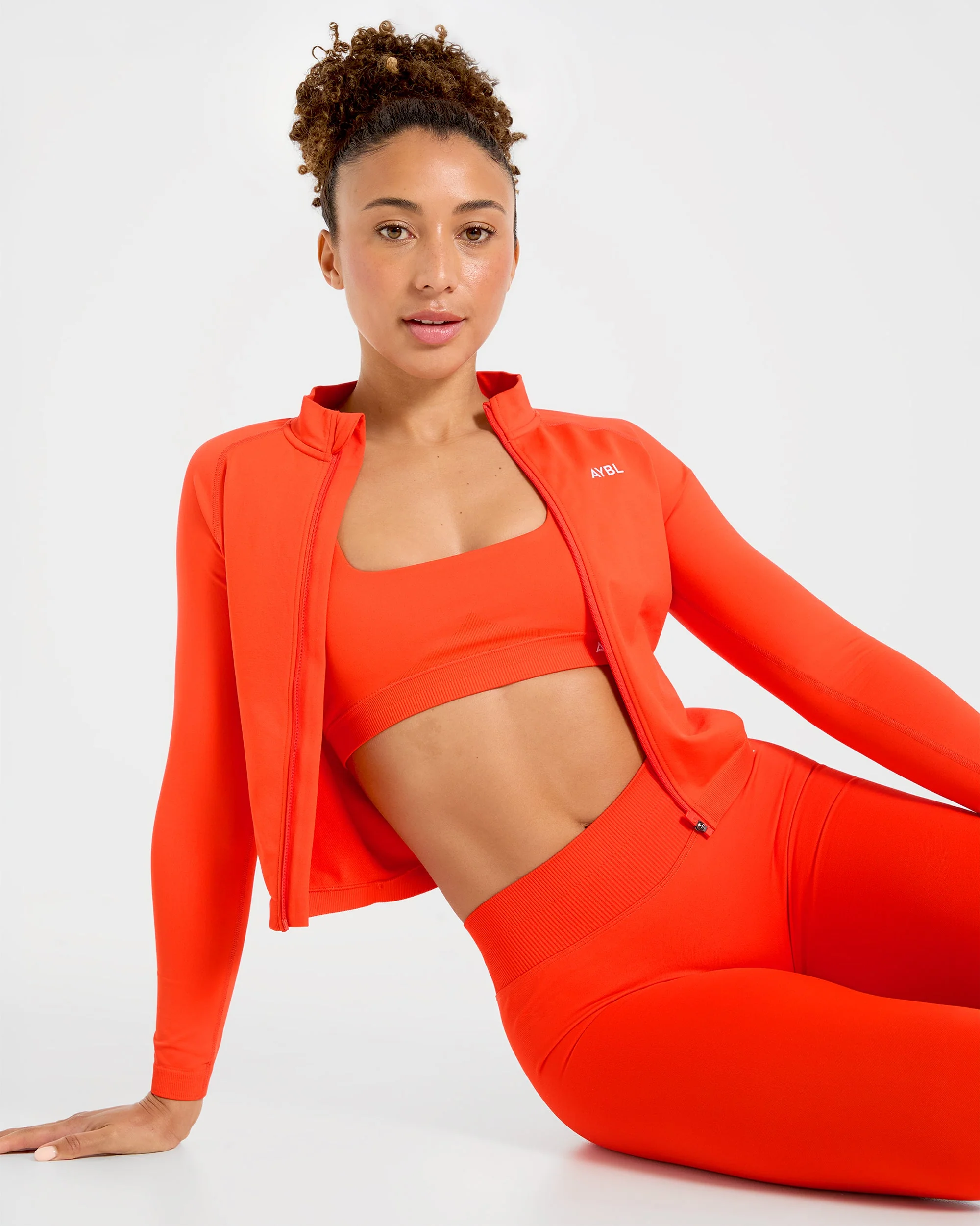 Enhance Seamless Jacket - Summer Orange - Image 7