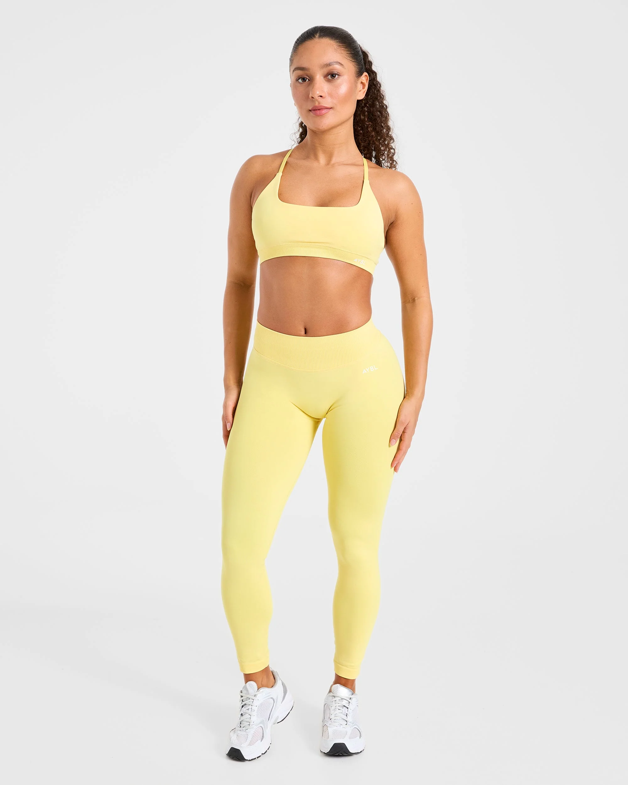 Enhance Seamless Leggings - Bright Yellow - Image 3