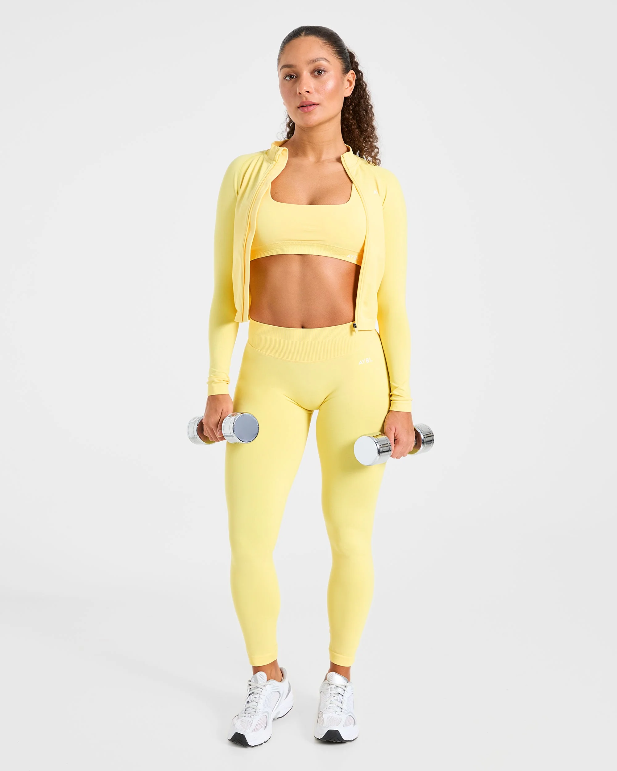 Enhance Seamless Leggings - Bright Yellow - Image 7