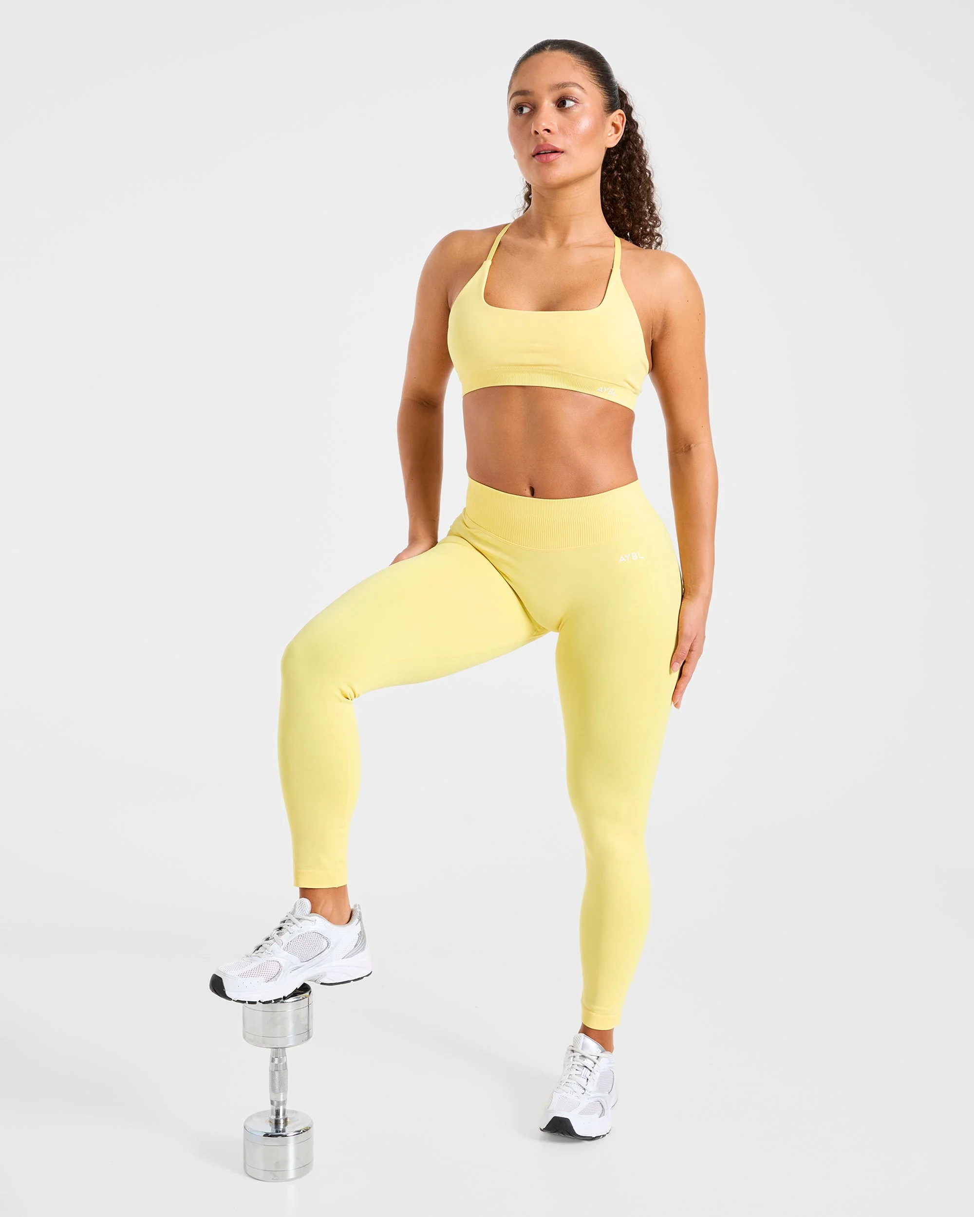 Enhance Seamless Leggings - Bright Yellow - Image 8