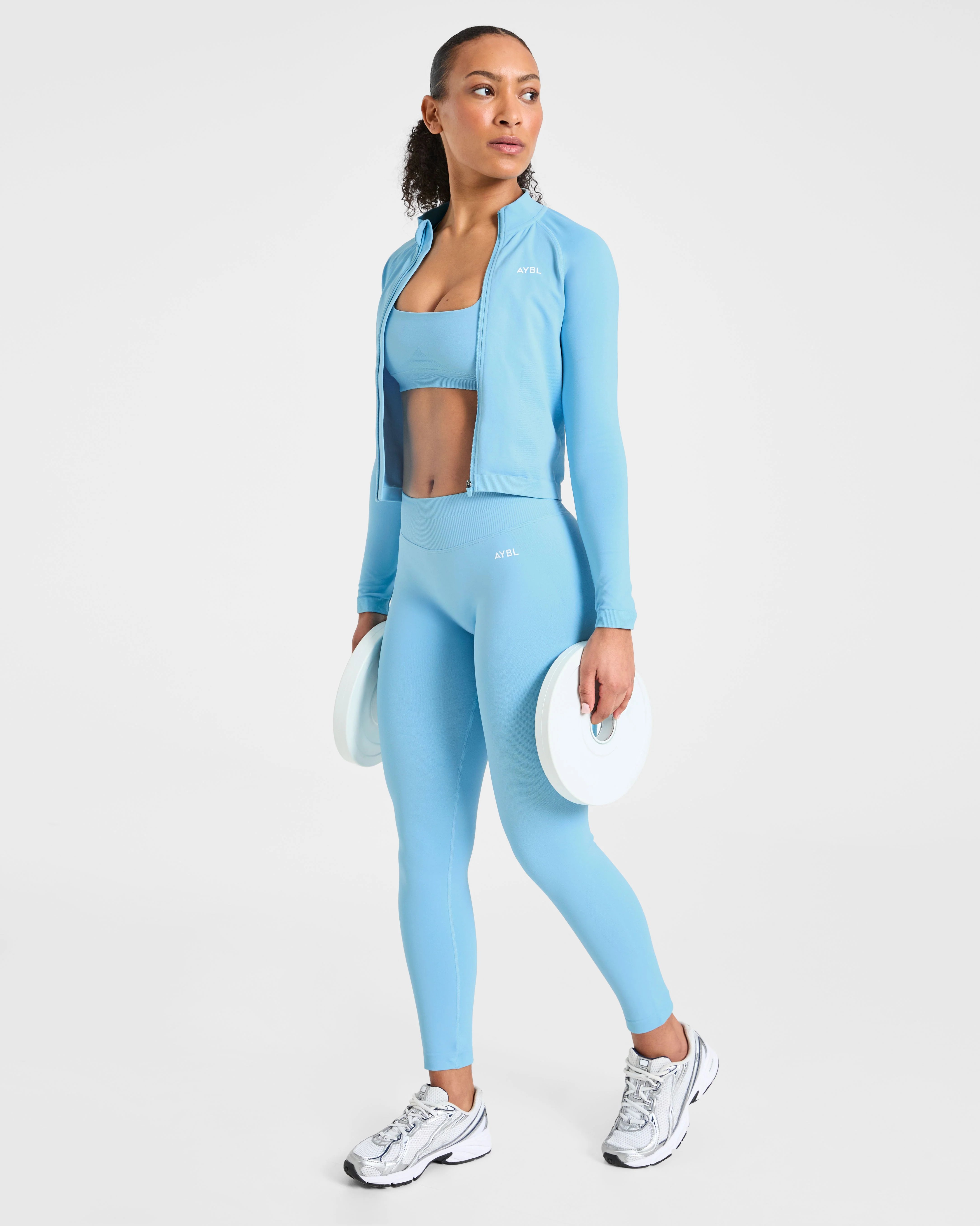 Enhance Seamless Leggings - Powder Blue - Image 8