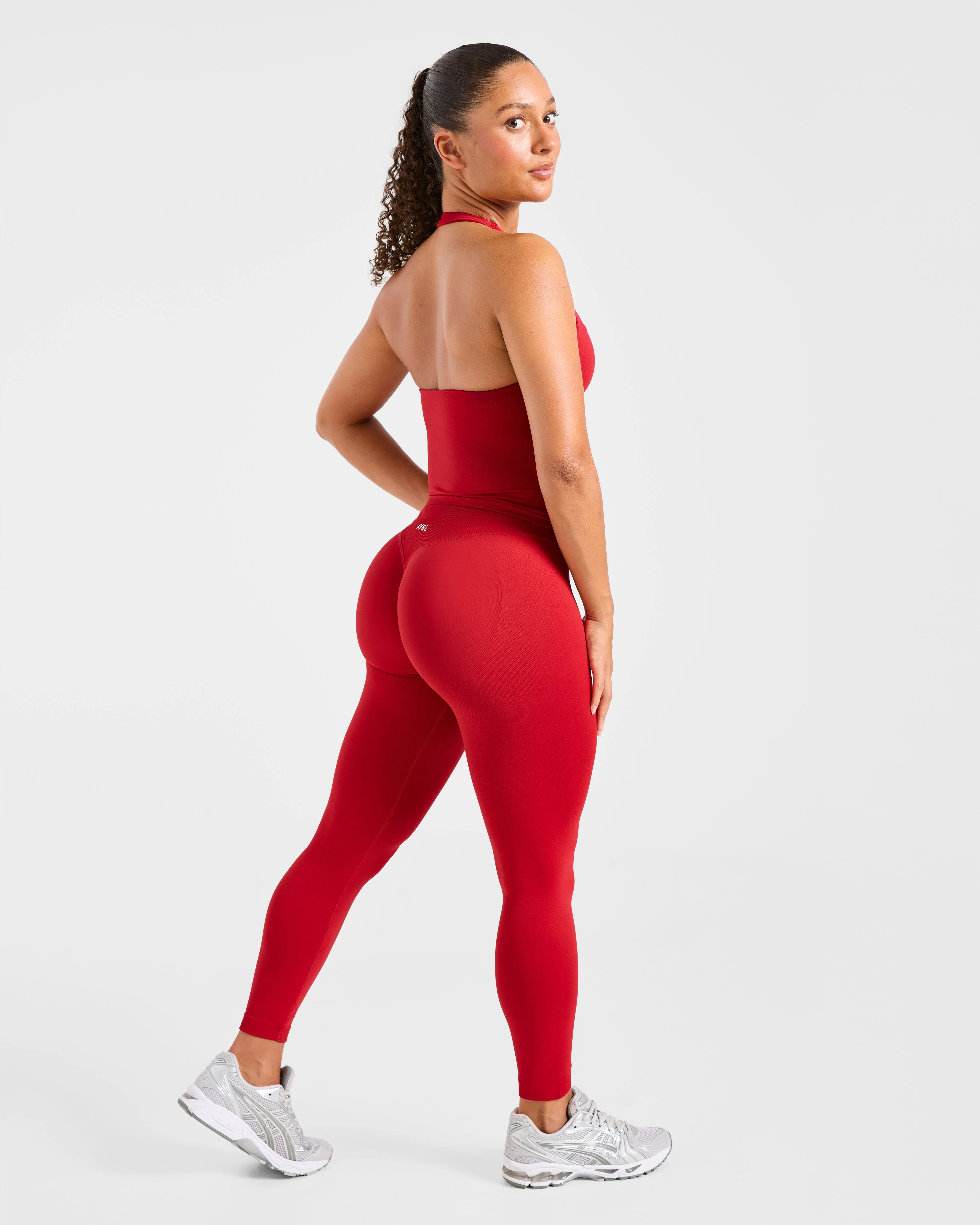 Enhance Seamless Leggings - Red - Image 4