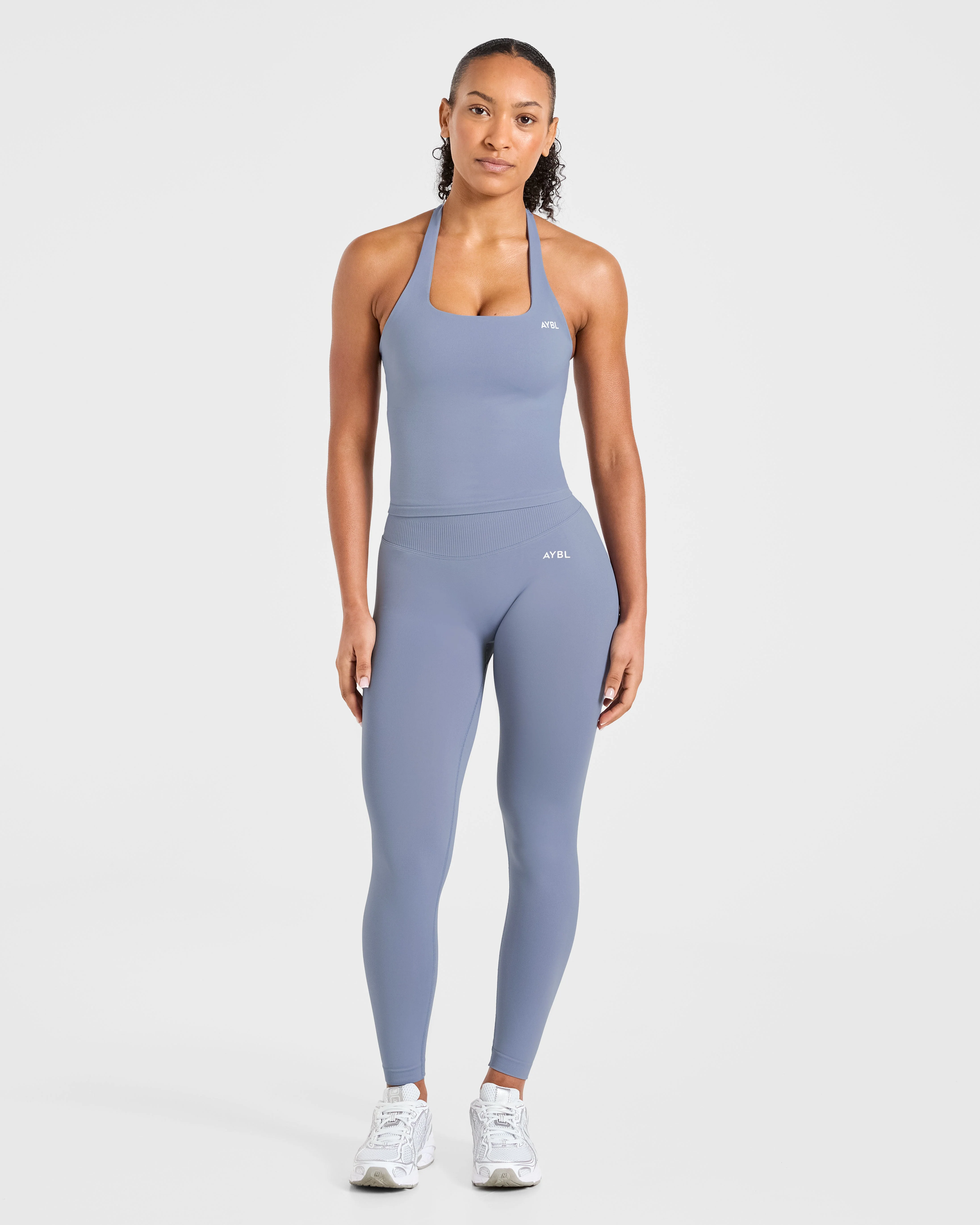 Enhance Seamless Leggings - Slate Blue - Image 3