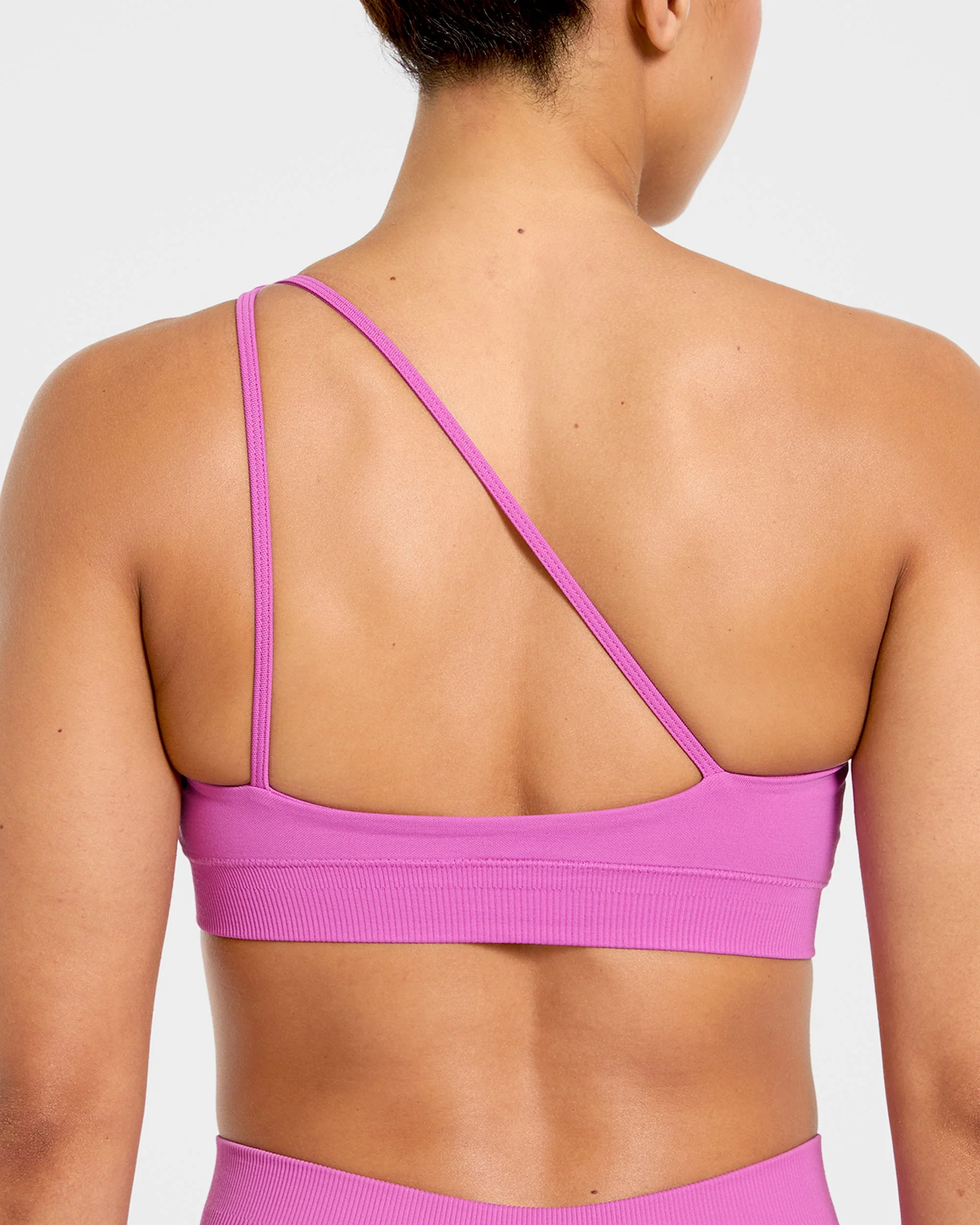 Enhance Seamless One Shoulder Sports Bra - Summer Violet - Image 6