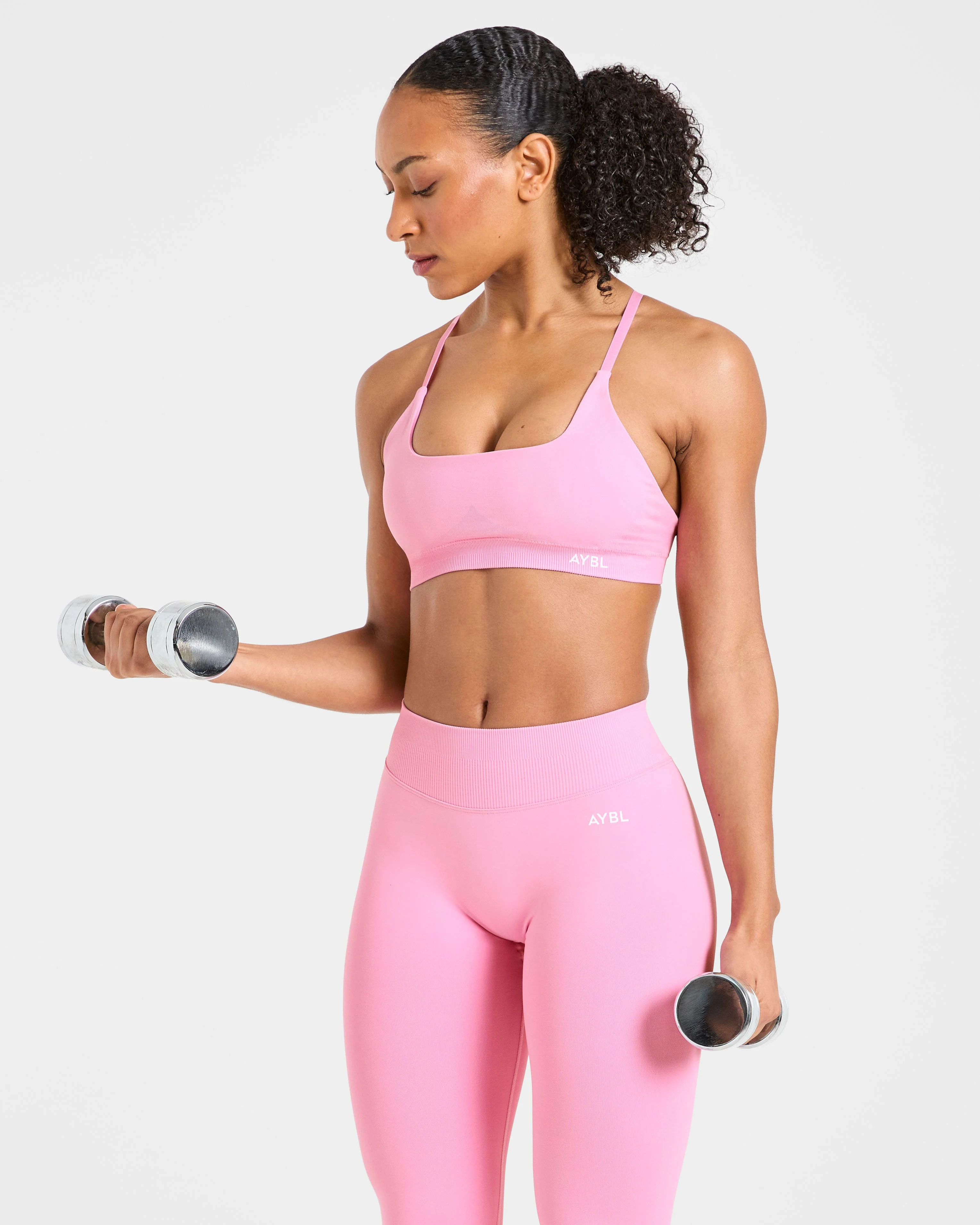 Enhance Seamless Sports Bra - Sugar Pink - Image 7