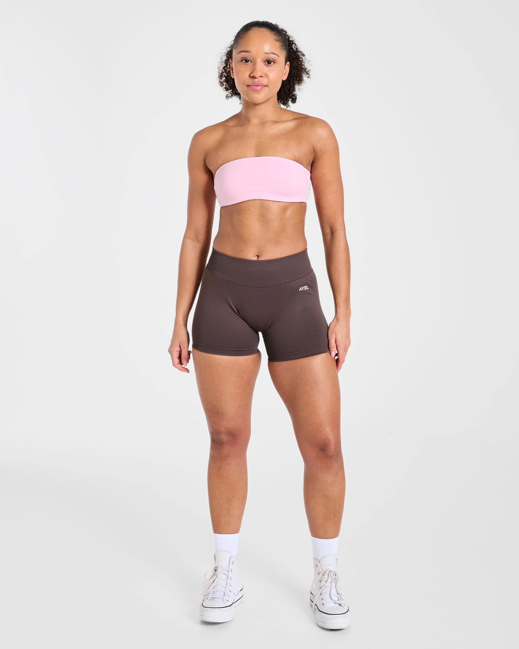 Essential Bandeau Sports Bra - Pink - Image 3