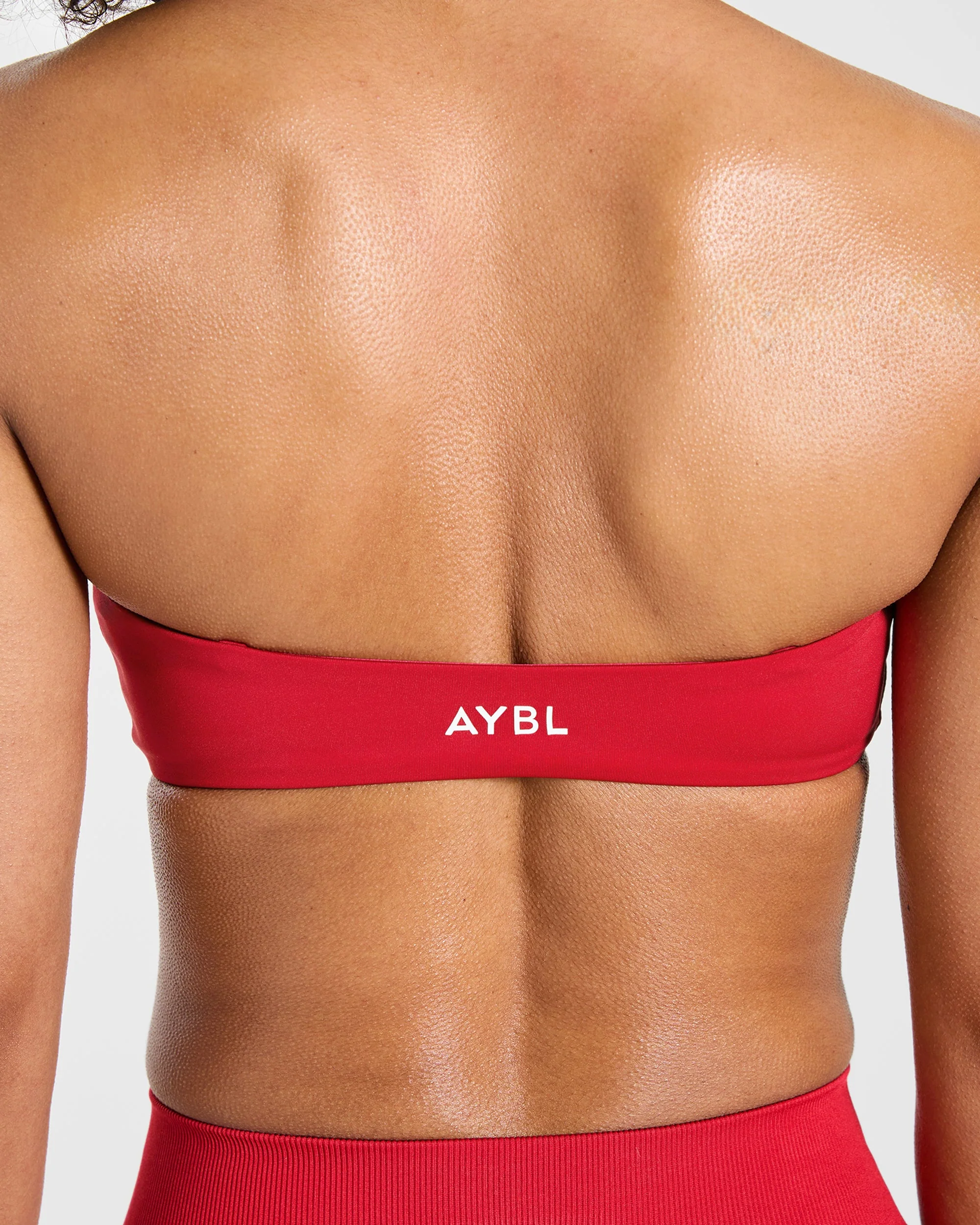 Essential Bandeau Sports Bra - Raspberry - Image 5