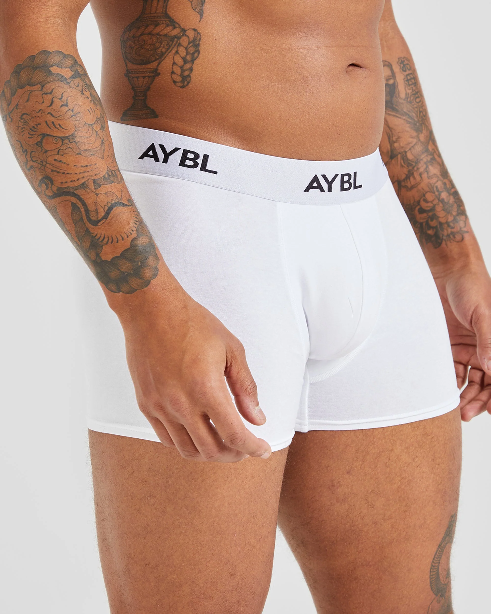 Essential Boxer Trunk (3 pack) - Black/White/Grey - Image 3