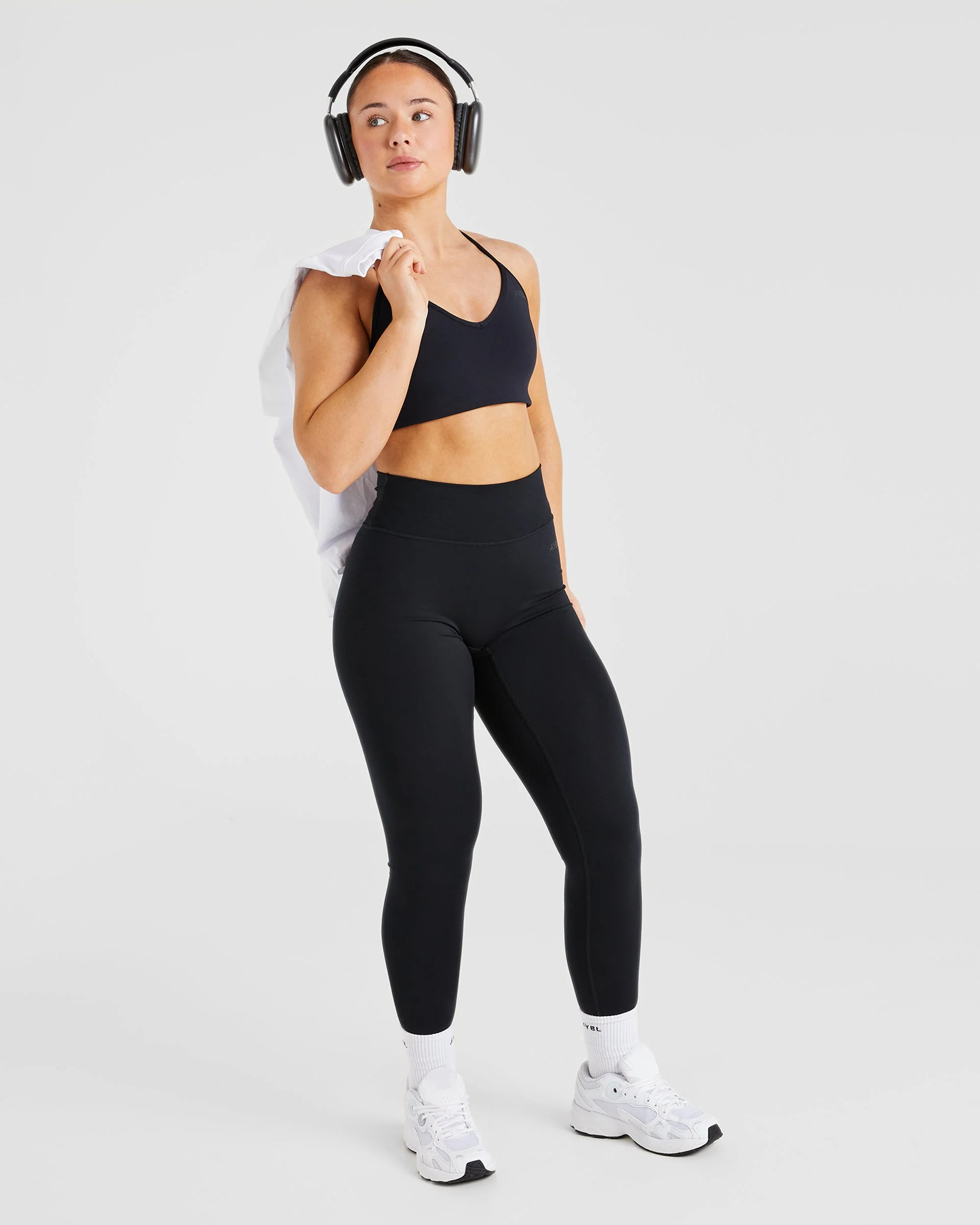 Essential Crossback Sports Bra - Black - Image 7