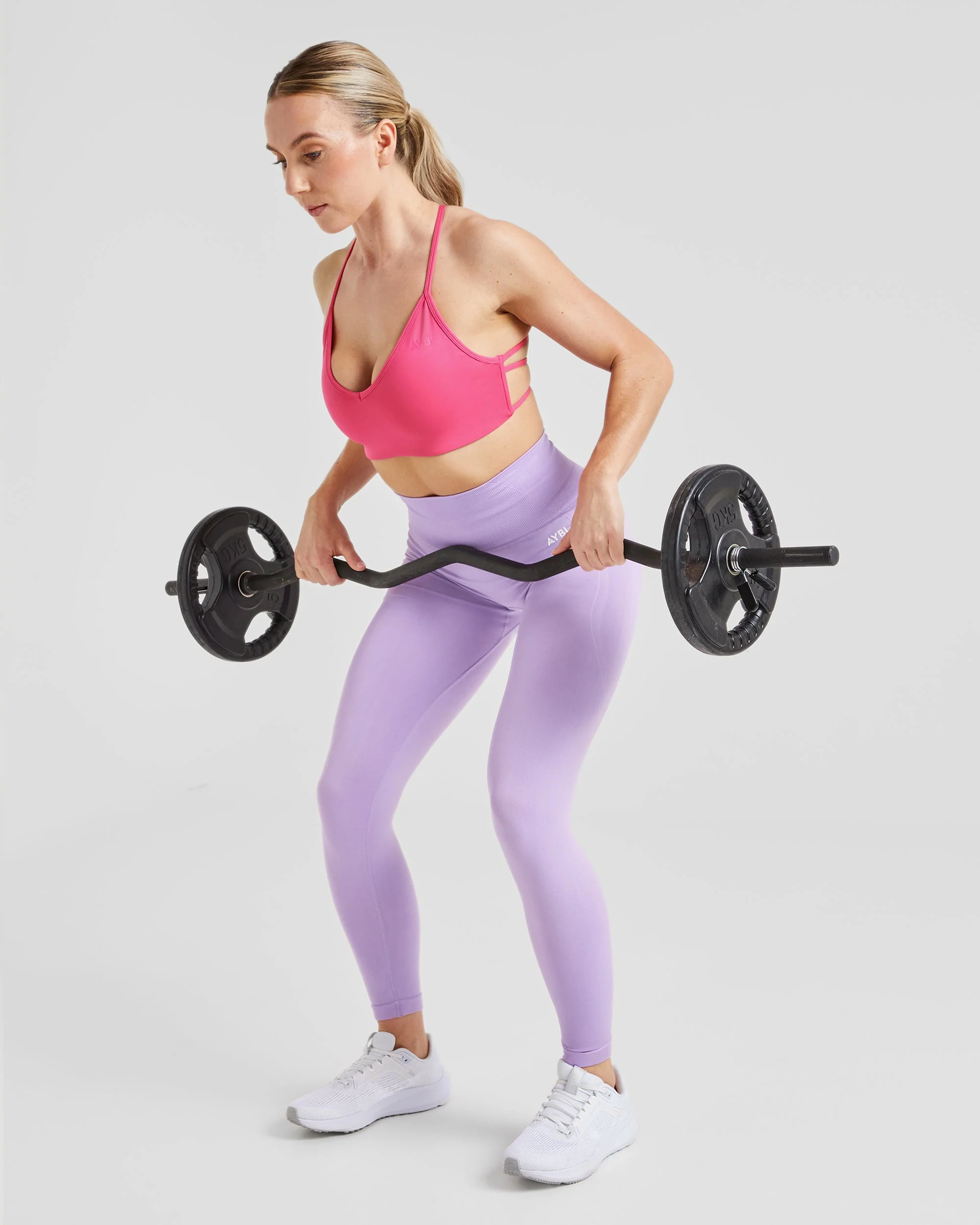 Essential Crossback Sports Bra - Hot Pink - Image 8