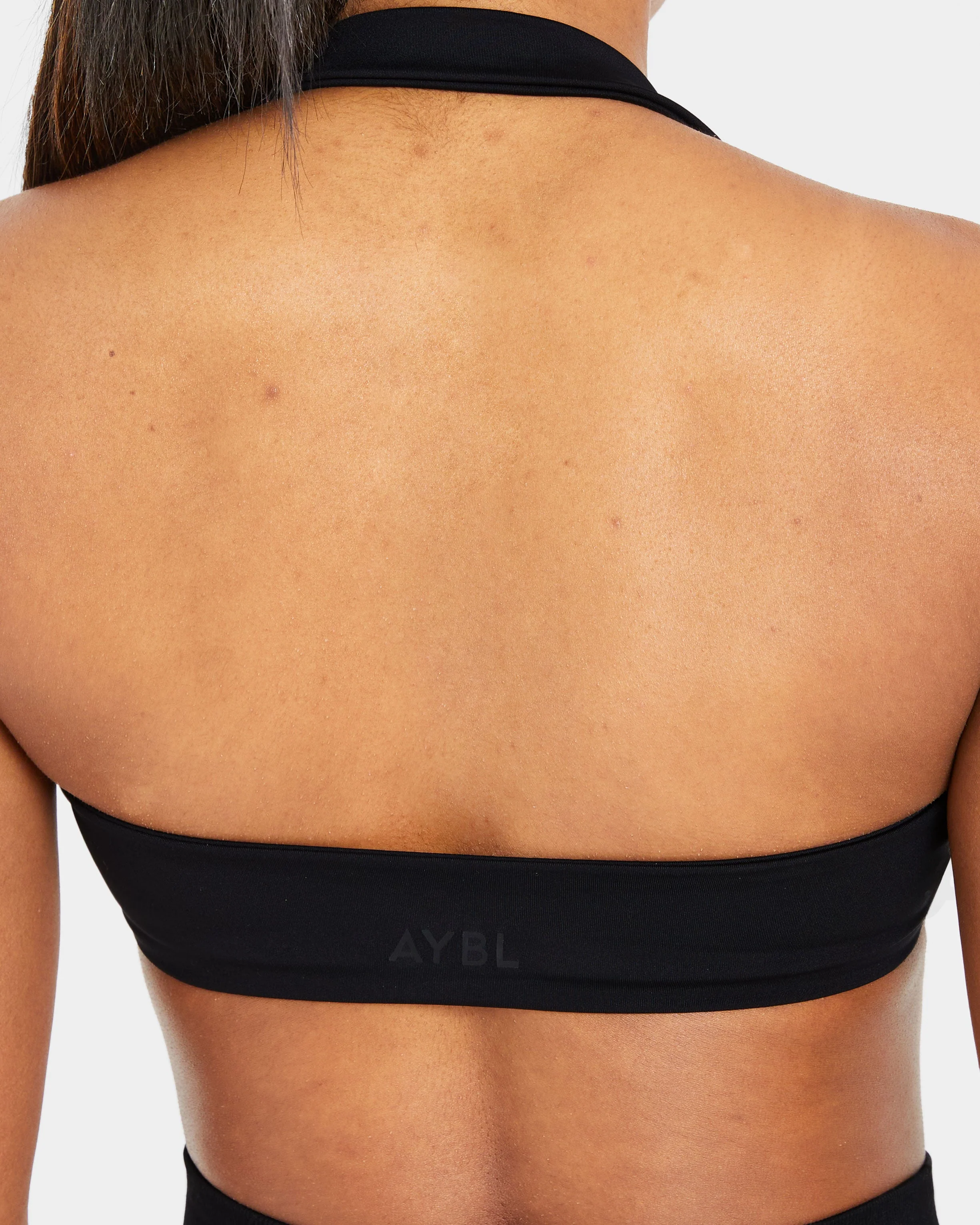 Essential Halterneck Sports Bra - Black - Image 6